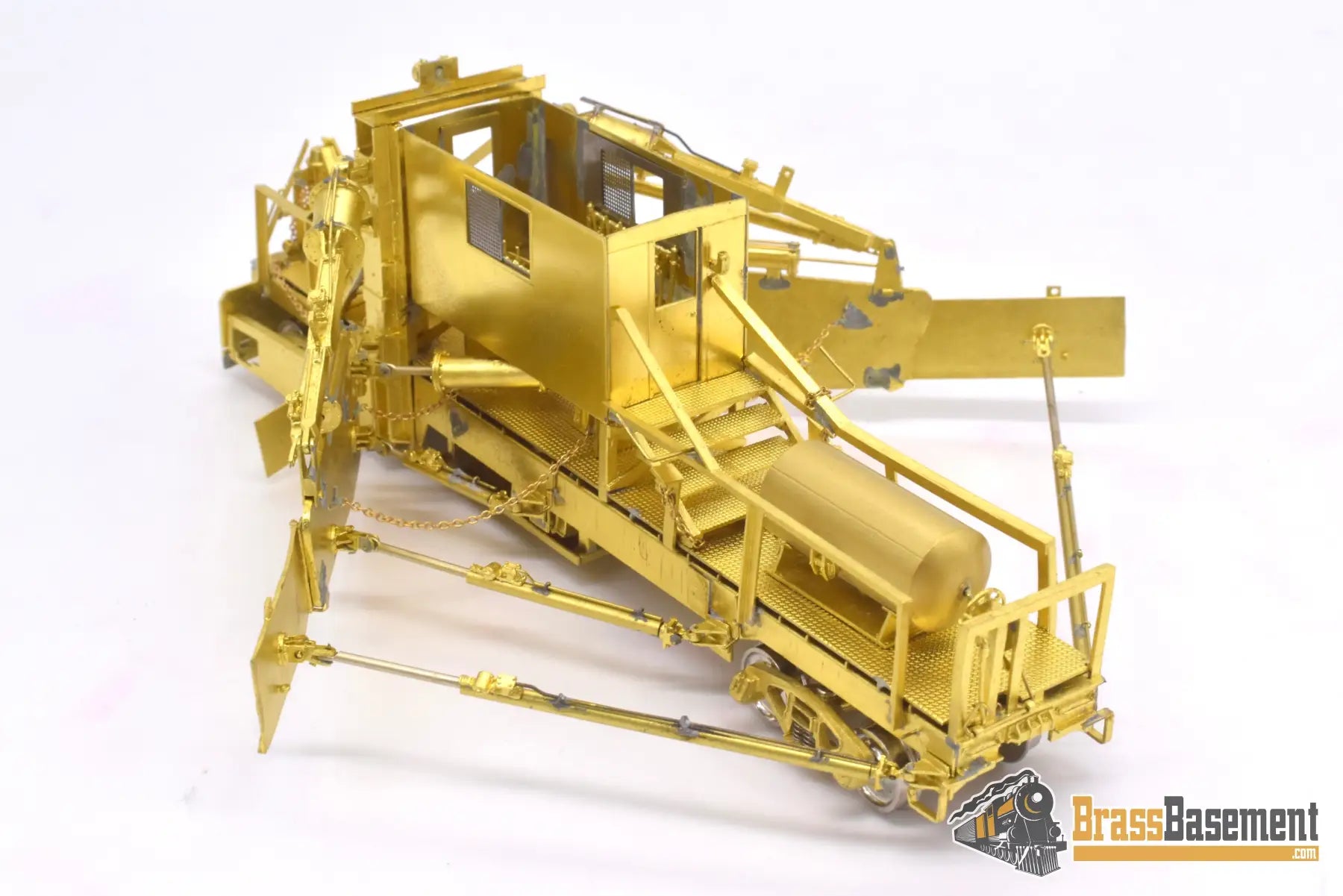 Ho Brass - Omi 3143 Jordan Spreader Model 2 - 180 C&O Milw Weyerhaeuser Unpainted Freight
