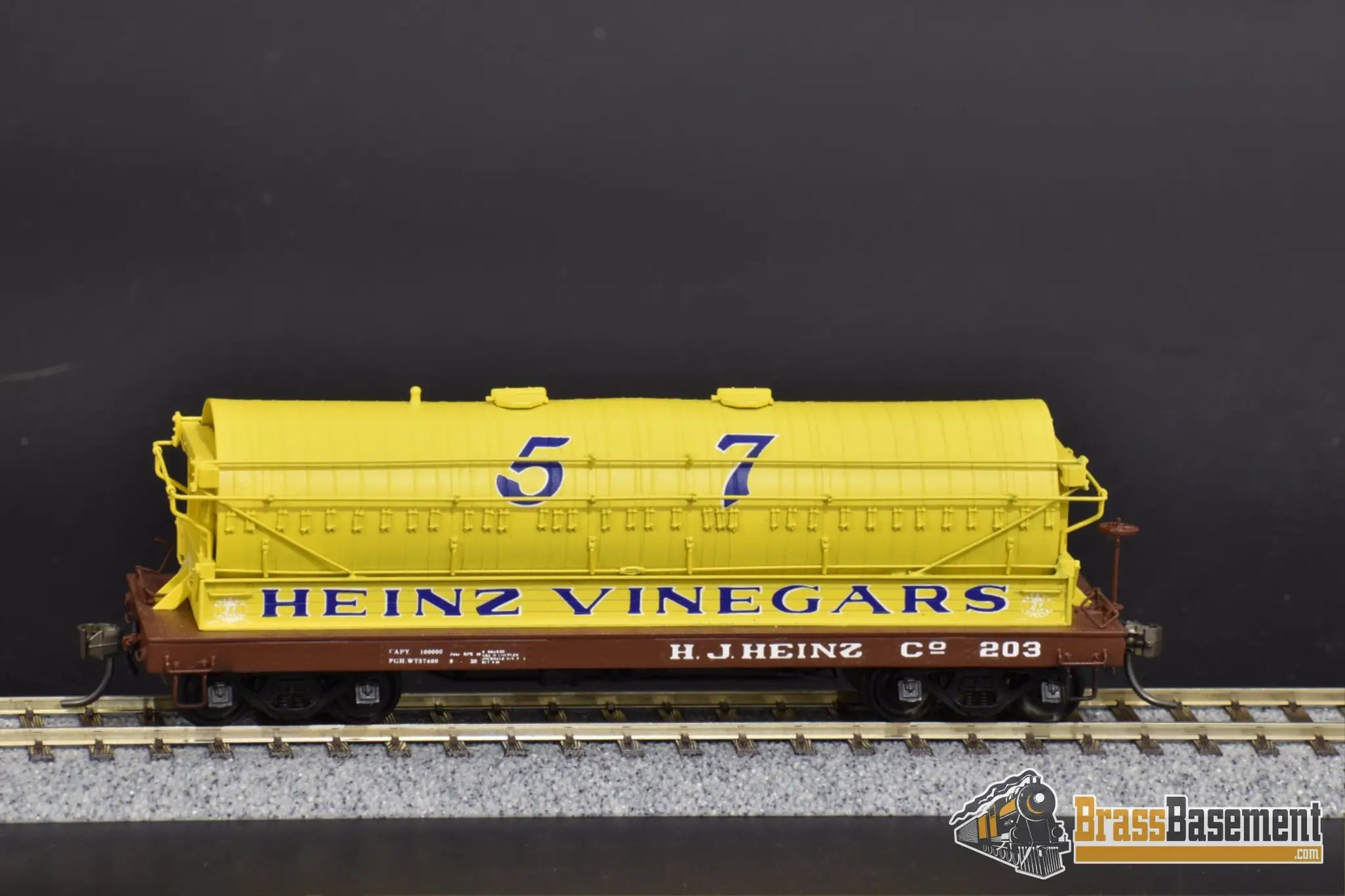 Ho Brass - Omi 3157 H.j. Heinz Vinegar Car #203 Pro Paint Freight