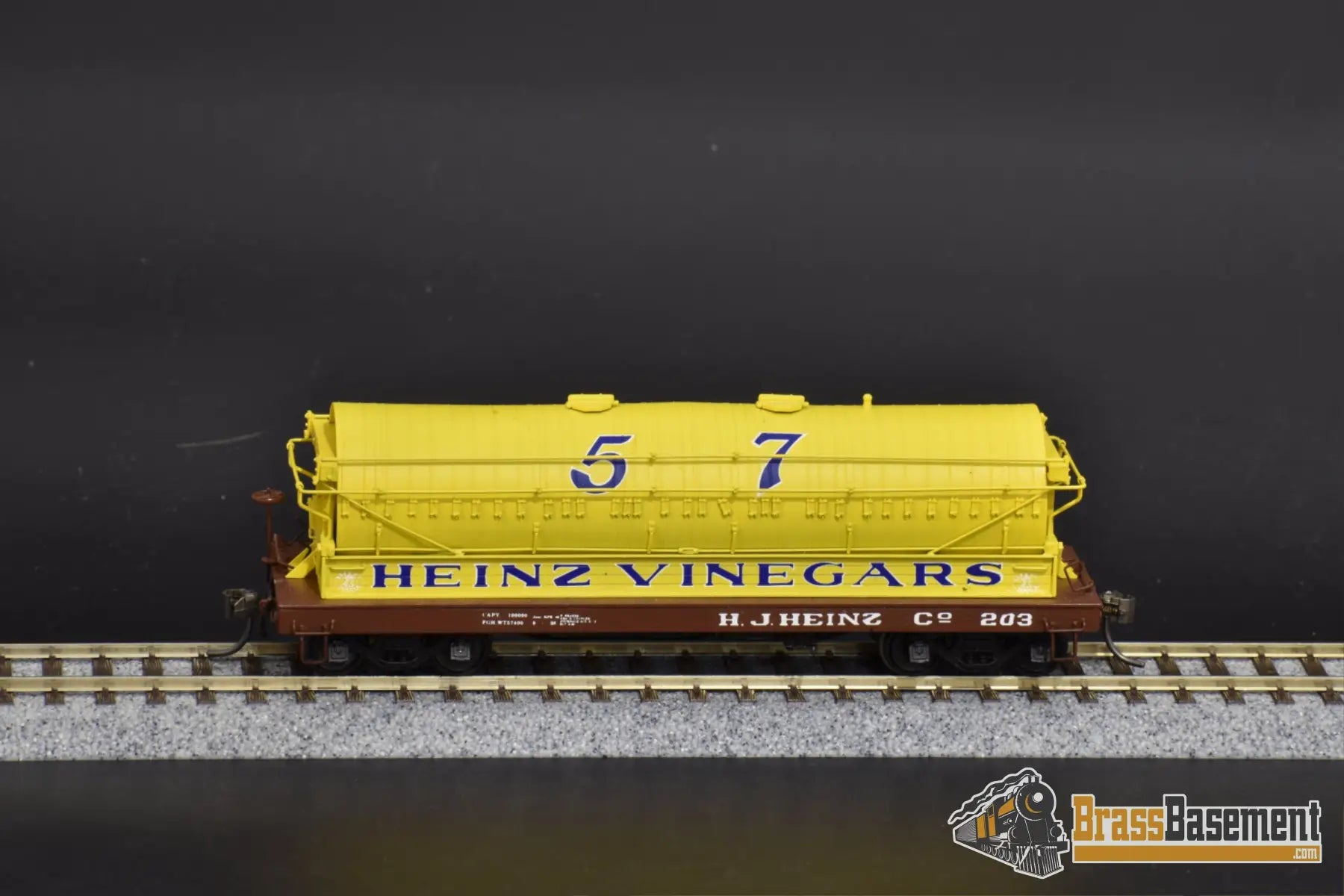 Ho Brass - Omi 3157 H.j. Heinz Vinegar Car #203 Pro Paint Freight