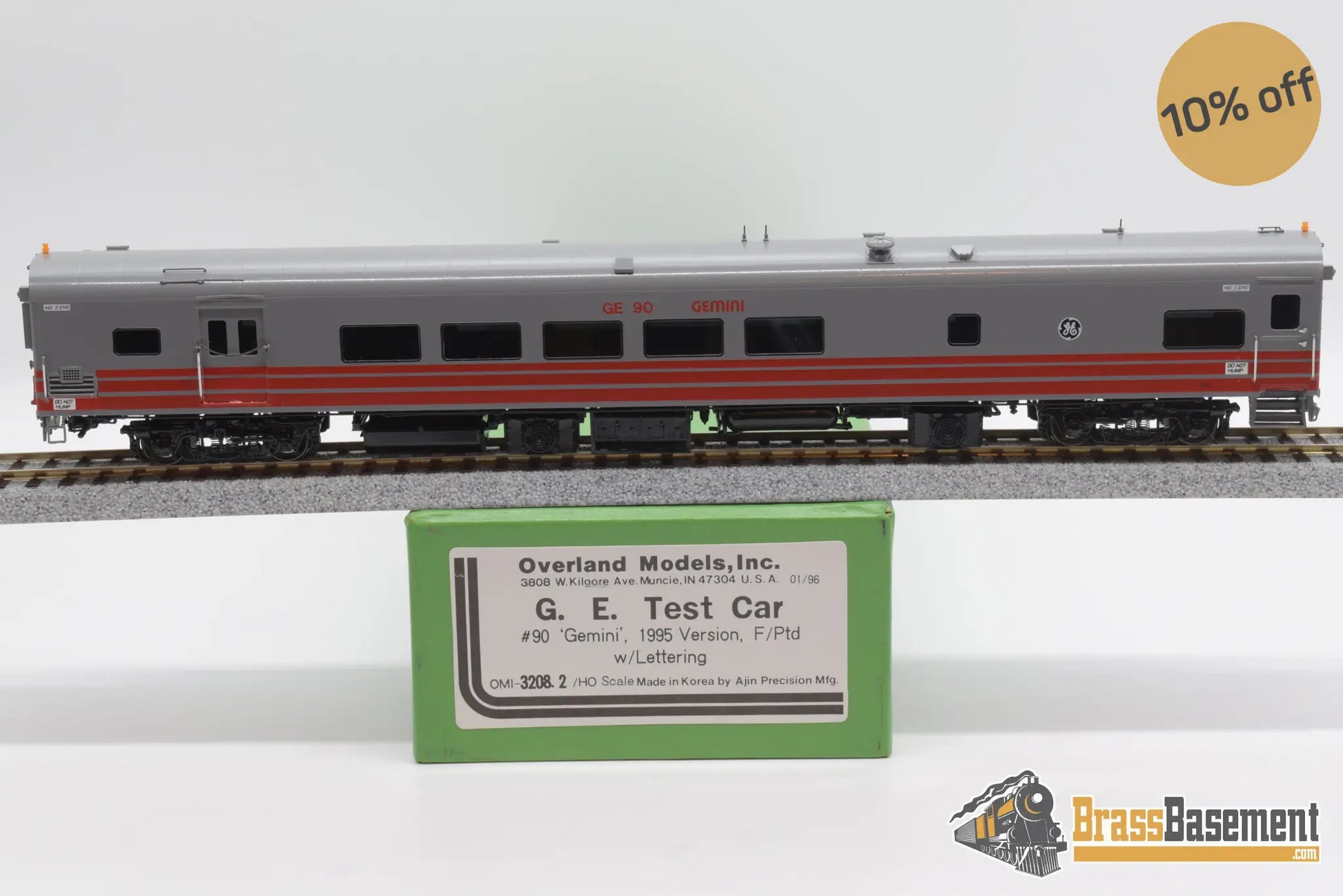 Ho Brass - Omi 3208.2 Ge Test Car #90 Gemini 1995 Version Mint Passenger