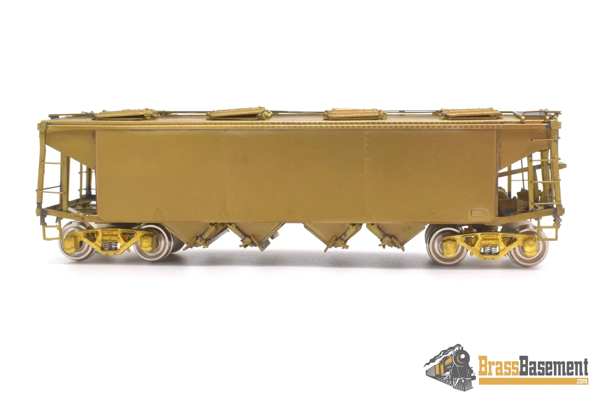 Ho Brass - Omi 3244 Seaboard Air Line Phosphate & Sand Covered Hopper #58071 Unpainted Freight
