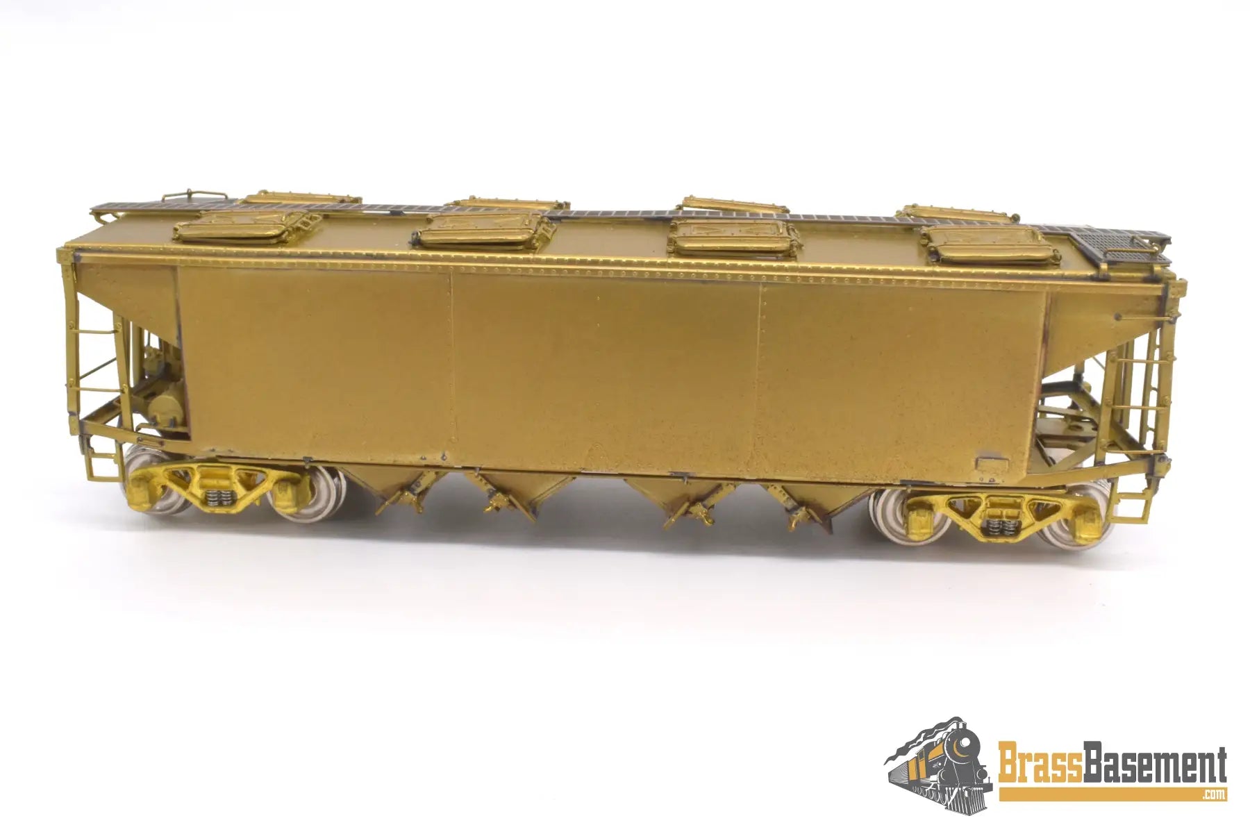 Ho Brass - Omi 3244 Seaboard Air Line Phosphate & Sand Covered Hopper #58071 Unpainted Freight