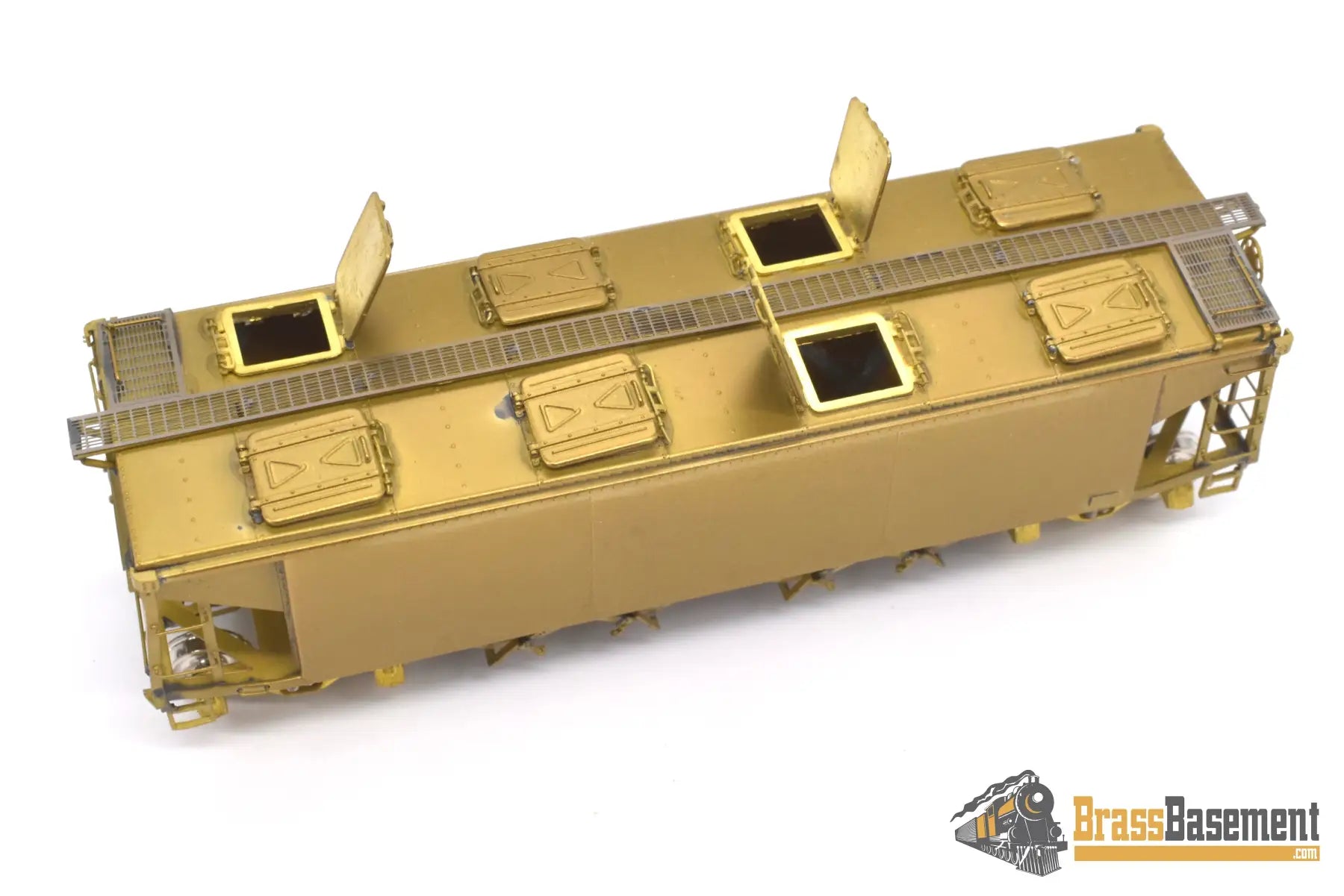Ho Brass - Omi 3244 Seaboard Air Line Phosphate & Sand Covered Hopper #58071 Unpainted Freight