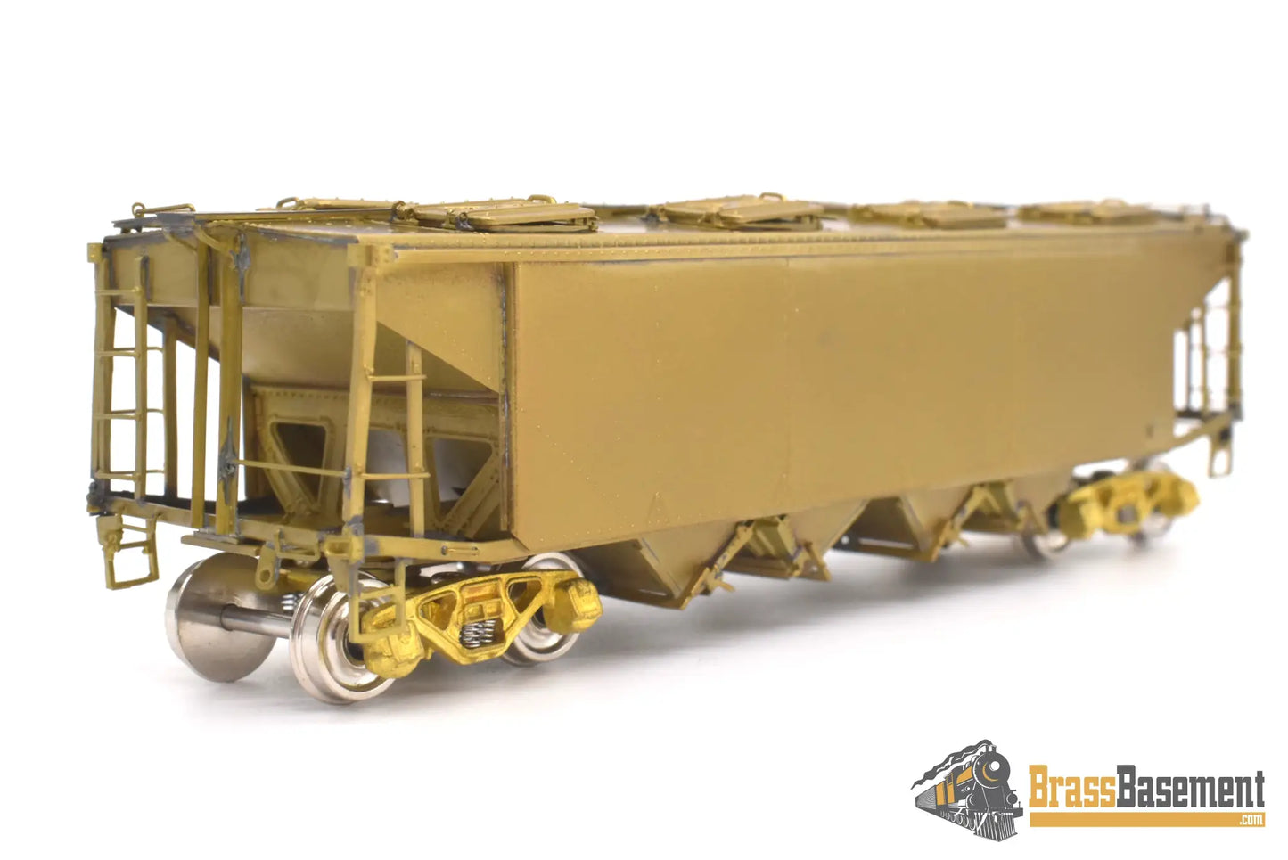 Ho Brass - Omi 3244 Seaboard Air Line Phosphate & Sand Covered Hopper #58071 Unpainted Freight