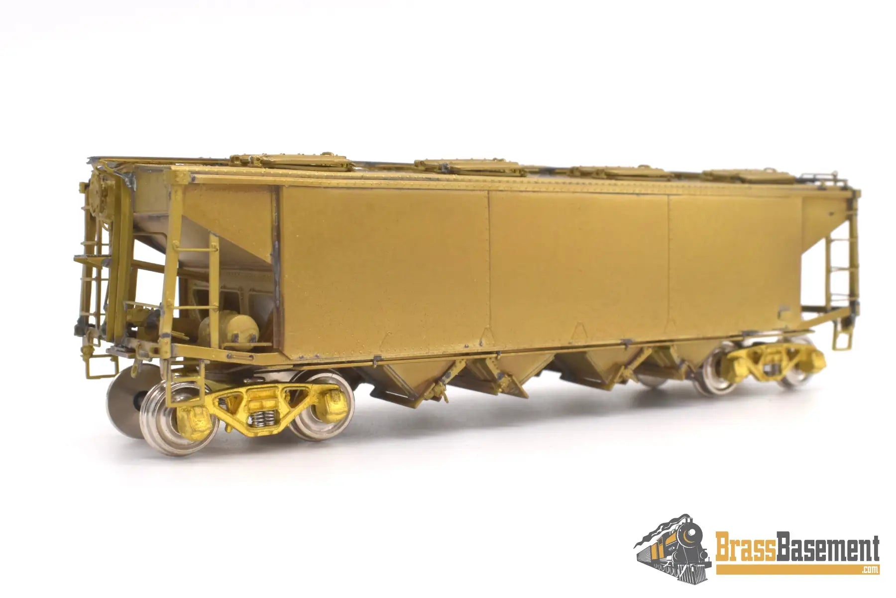 Ho Brass - Omi 3244 Seaboard Air Line Phosphate & Sand Covered Hopper #58071 Unpainted Freight