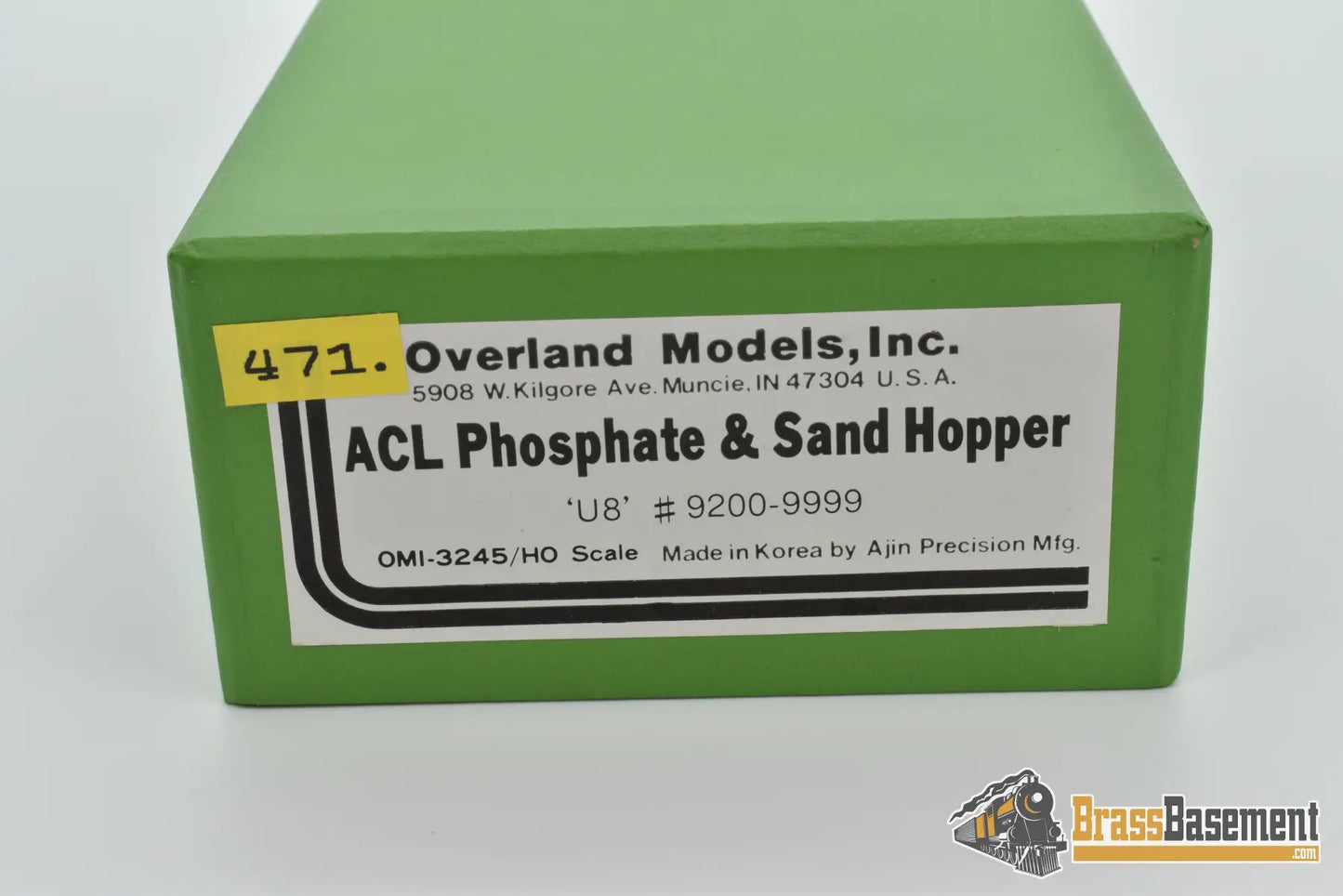 Ho Brass - Omi 3245 Atlantic Coast Line Phosphate And Sand Hopper W/ Operating Hatches Freight