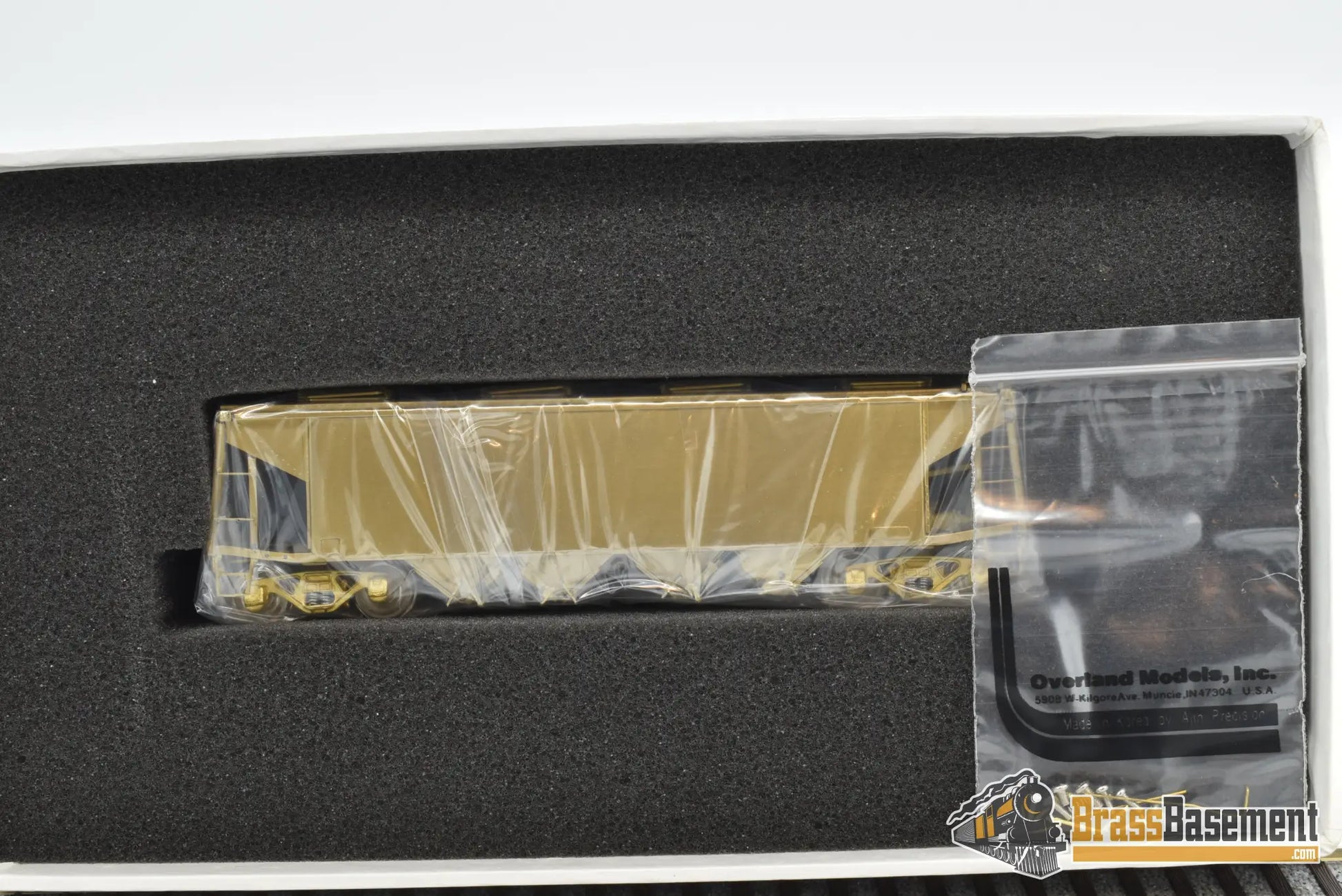 Ho Brass - Omi 3245 Atlantic Coast Line Phosphate And Sand Hopper W/ Operating Hatches Freight