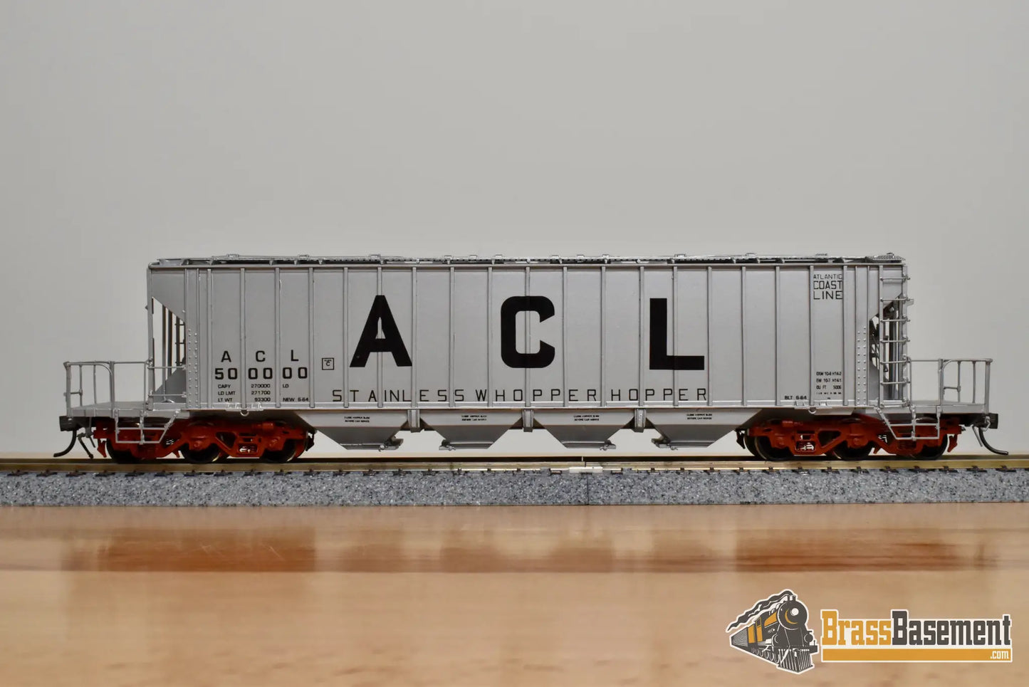 HO Brass - OMI 3260.1 Atlantic Coast Line ACL 135 Ton Whopper Hopper #50000 - CPOMI Freight