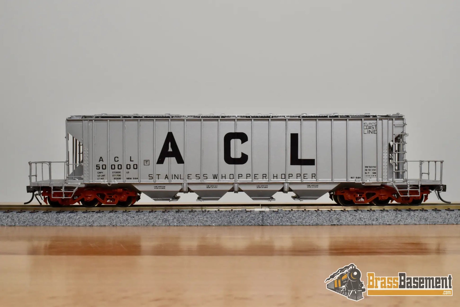 HO Brass - OMI 3260.1 Atlantic Coast Line ACL 135 Ton Whopper Hopper #50000 - CPOMI Freight