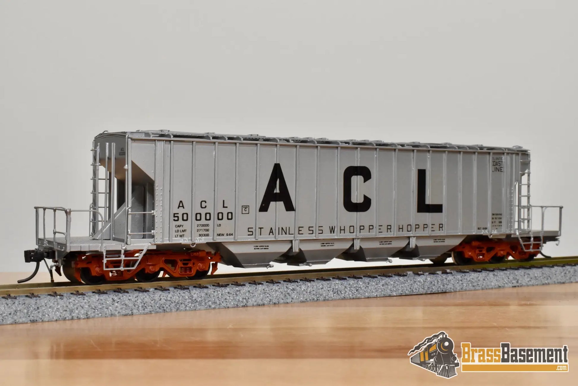 HO Brass - OMI 3260.1 Atlantic Coast Line ACL 135 Ton Whopper Hopper #50000 - CPOMI Freight
