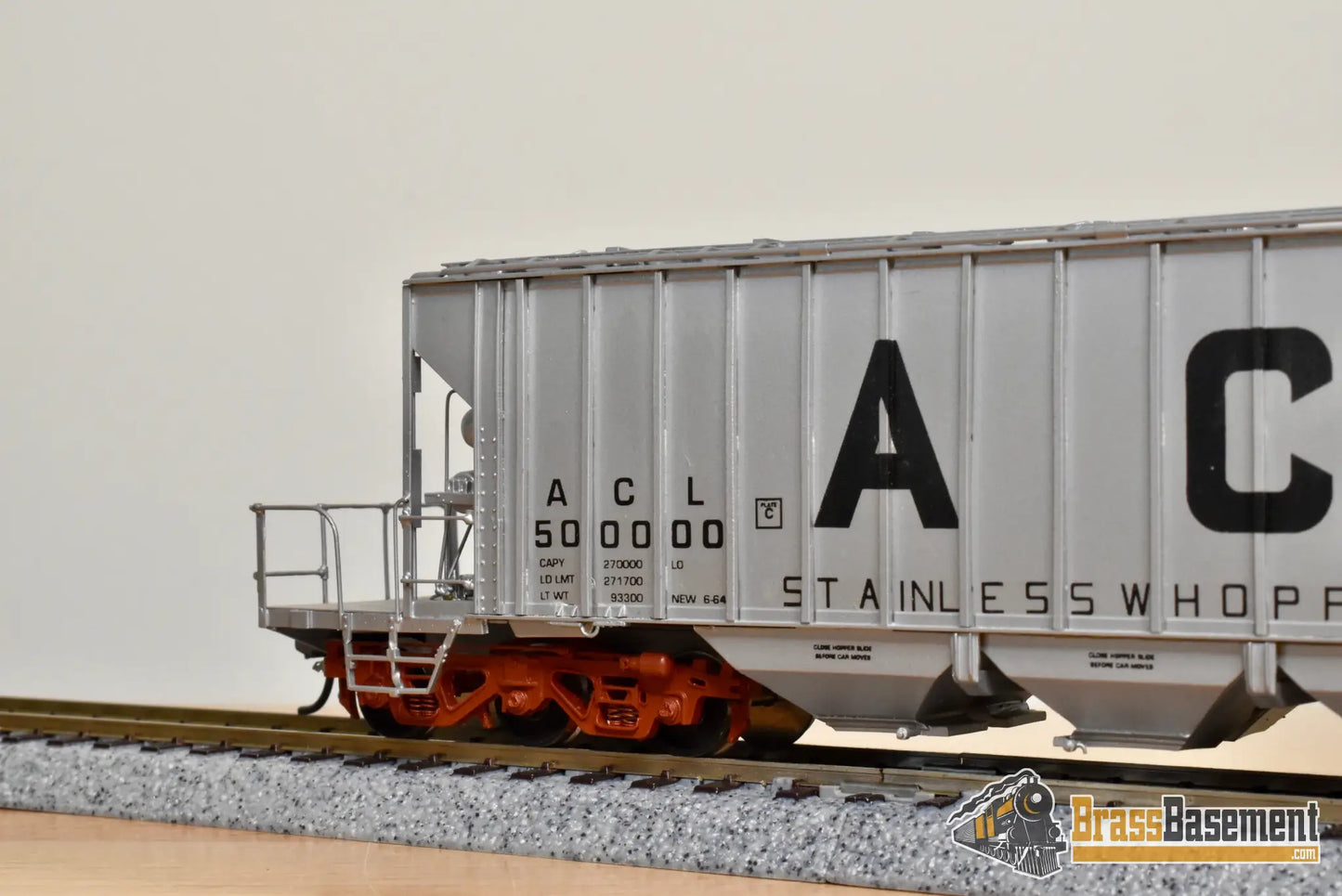 HO Brass - OMI 3260.1 Atlantic Coast Line ACL 135 Ton Whopper Hopper #50000 - CPOMI Freight