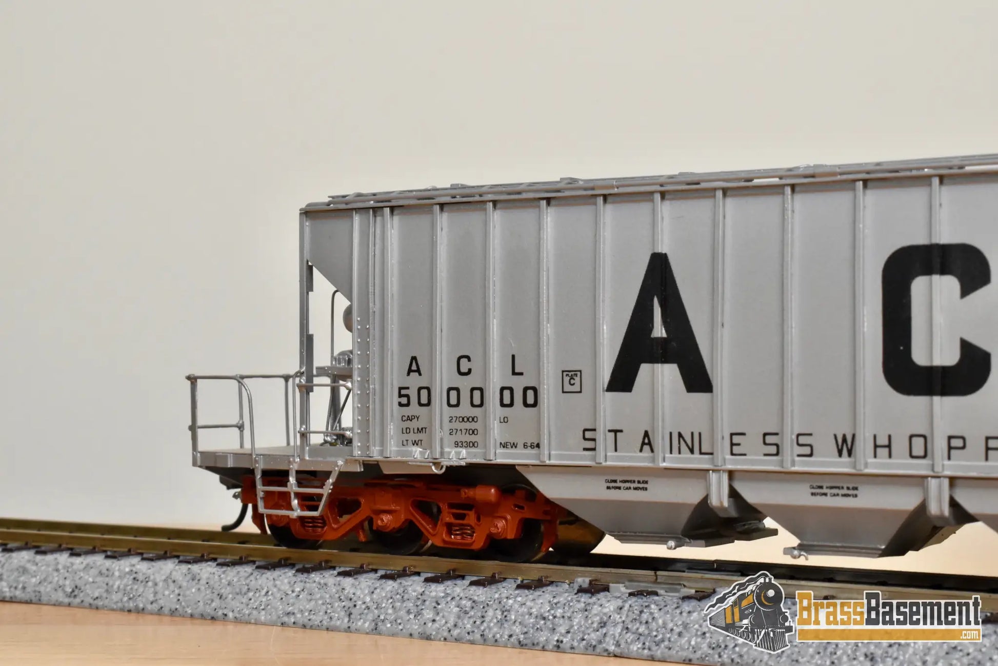 HO Brass - OMI 3260.1 Atlantic Coast Line ACL 135 Ton Whopper Hopper #50000 - CPOMI Freight