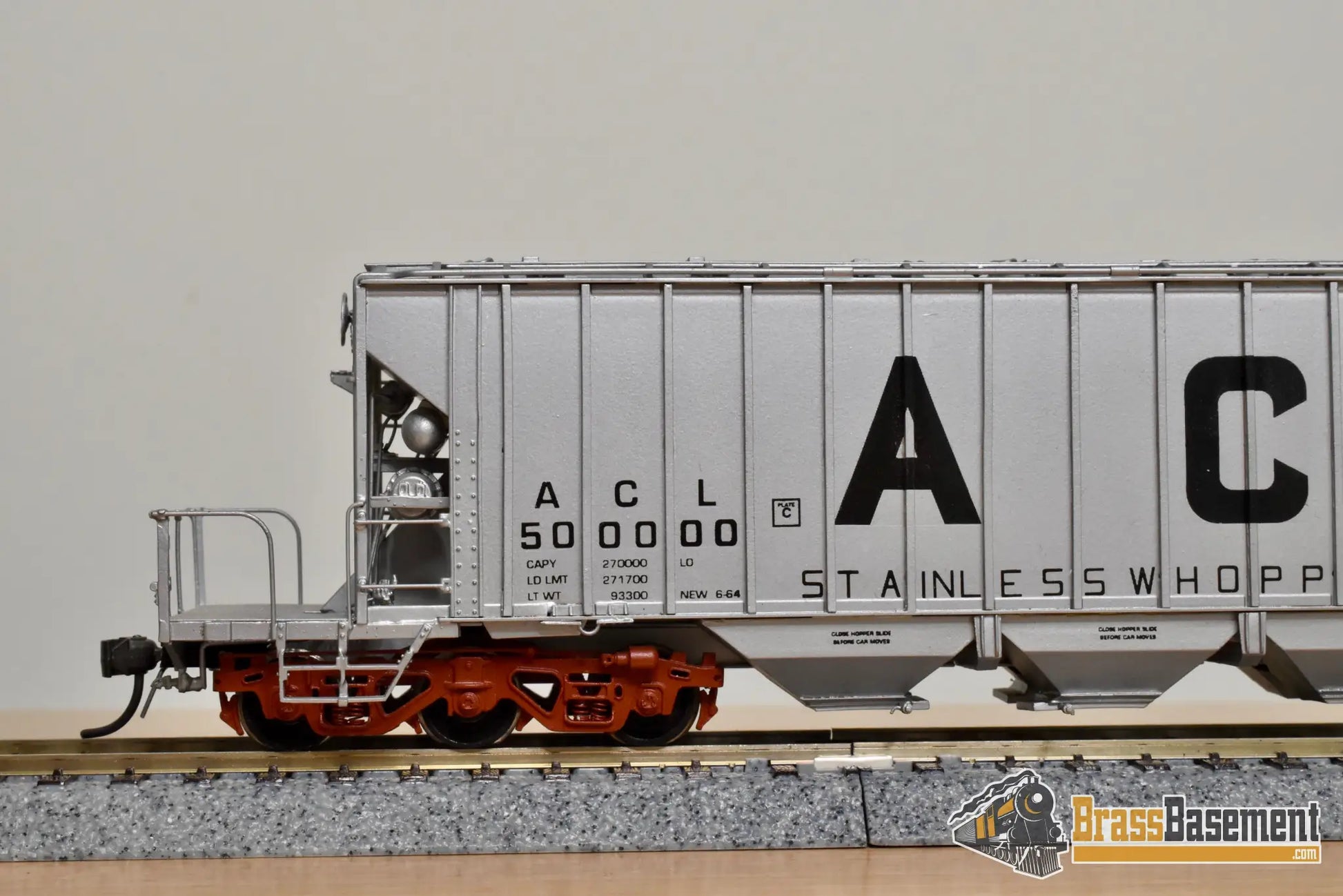 HO Brass - OMI 3260.1 Atlantic Coast Line ACL 135 Ton Whopper Hopper #50000 - CPOMI Freight
