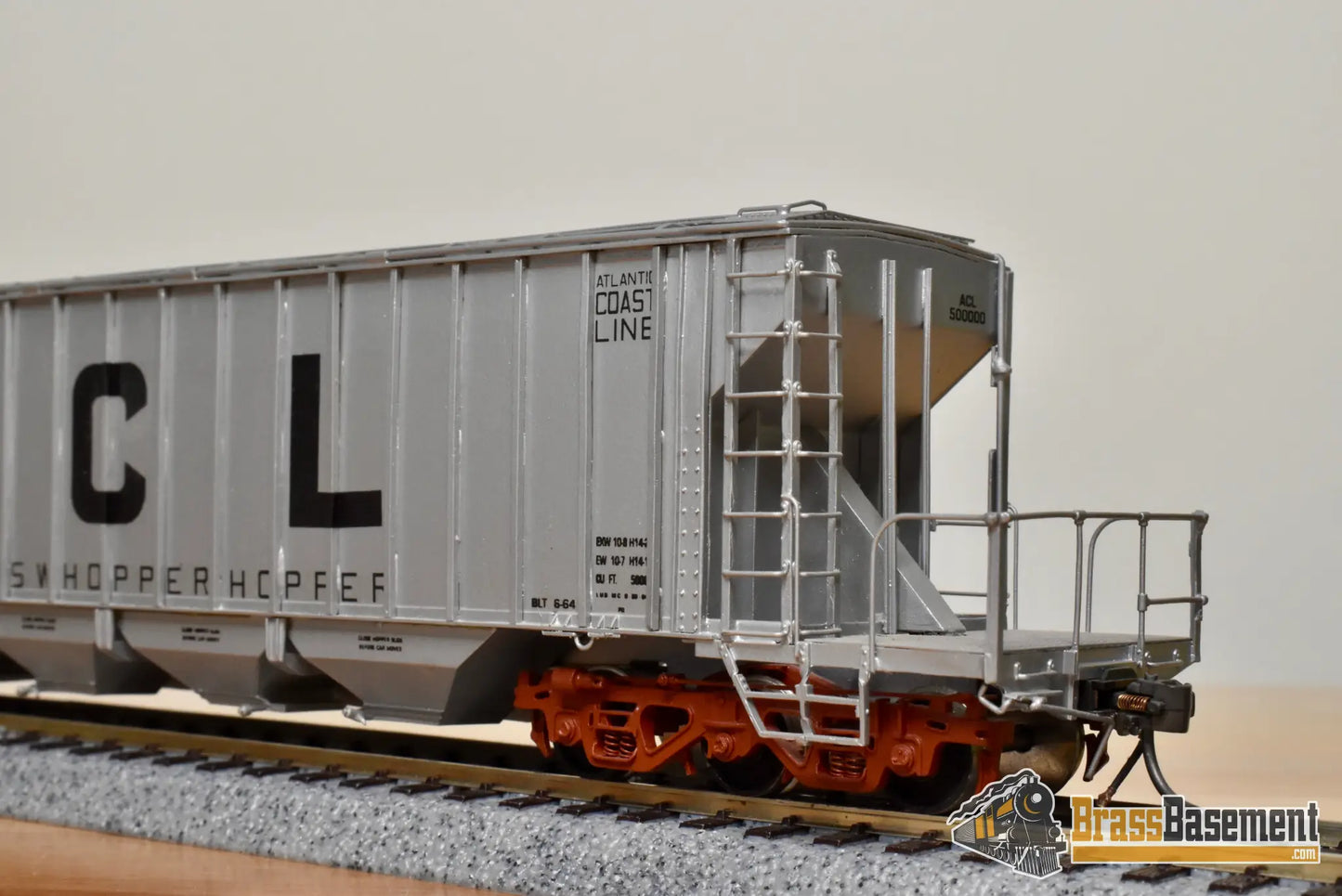 HO Brass - OMI 3260.1 Atlantic Coast Line ACL 135 Ton Whopper Hopper #50000 - CPOMI Freight