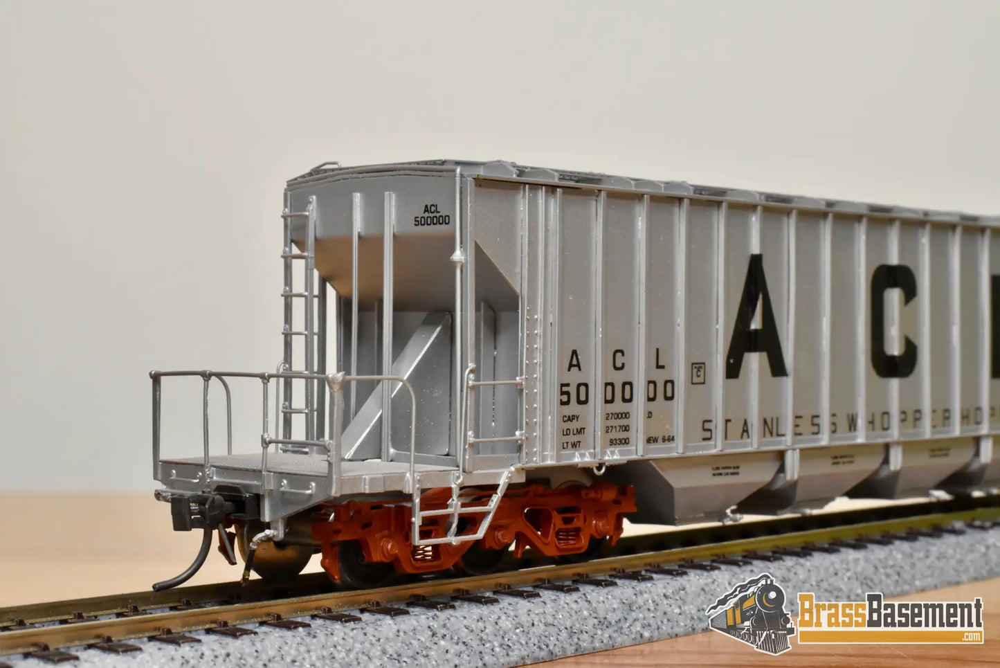 HO Brass - OMI 3260.1 Atlantic Coast Line ACL 135 Ton Whopper Hopper #50000 - CPOMI Freight