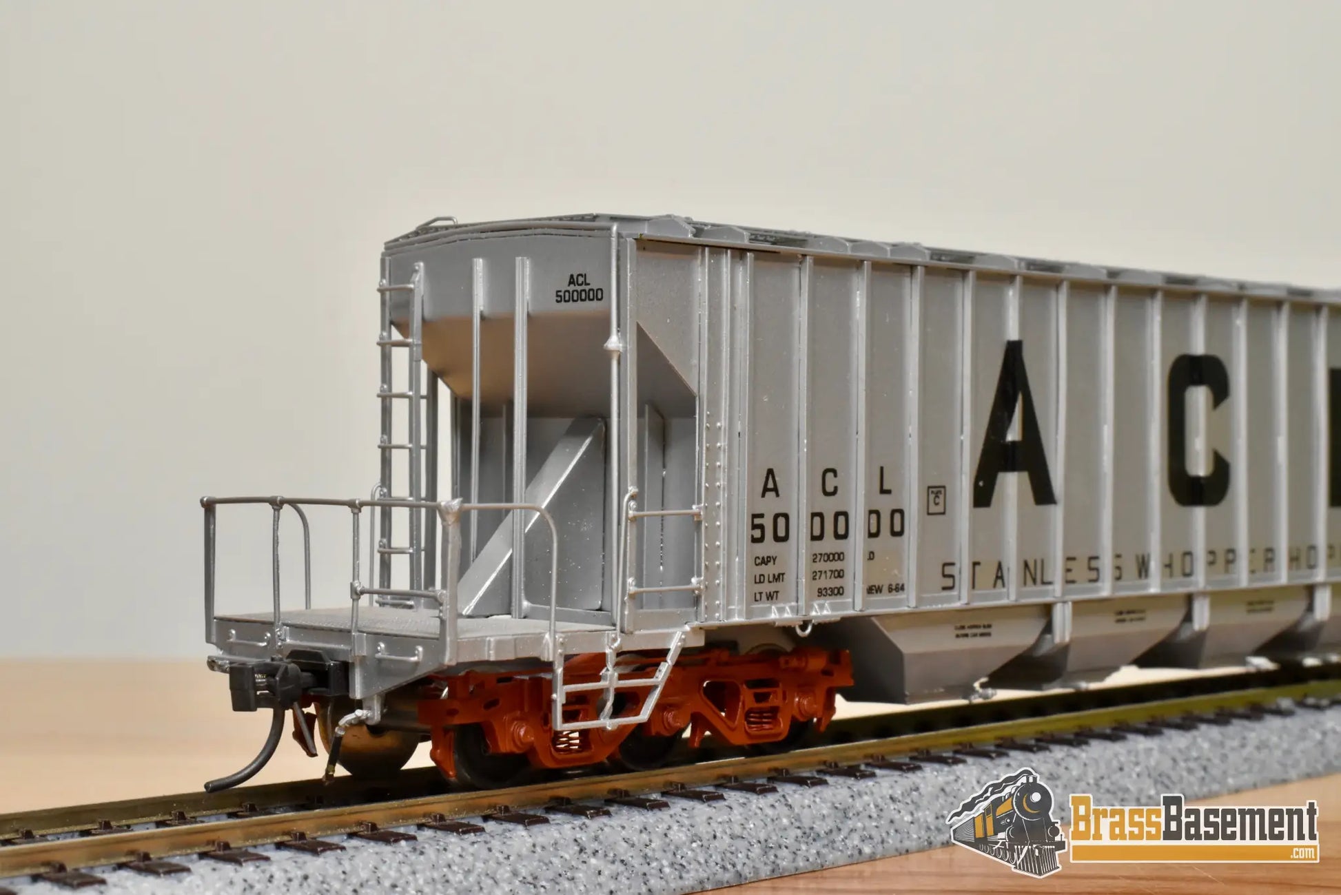 HO Brass - OMI 3260.1 Atlantic Coast Line ACL 135 Ton Whopper Hopper #50000 - CPOMI Freight