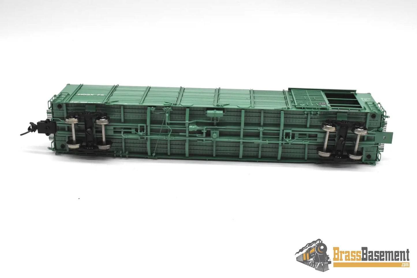 HO Brass - OMI 3320.1 Overland HOGX Stock Car 60’ - F/P Green Freight