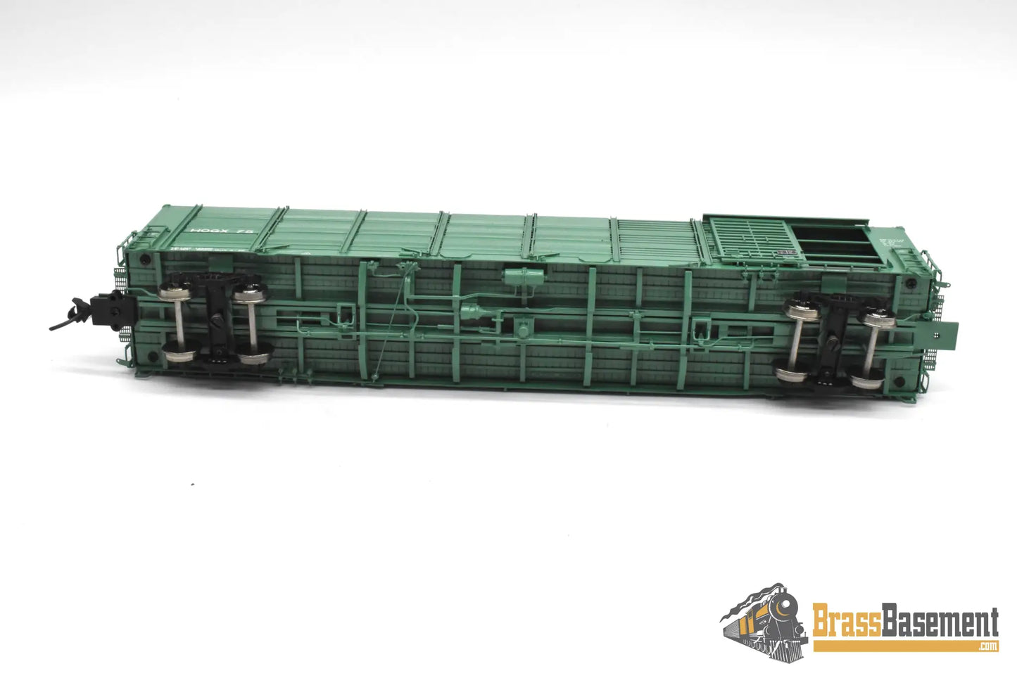 HO Brass - OMI 3320.1 Overland HOGX Stock Car 60’ - F/P Green Freight