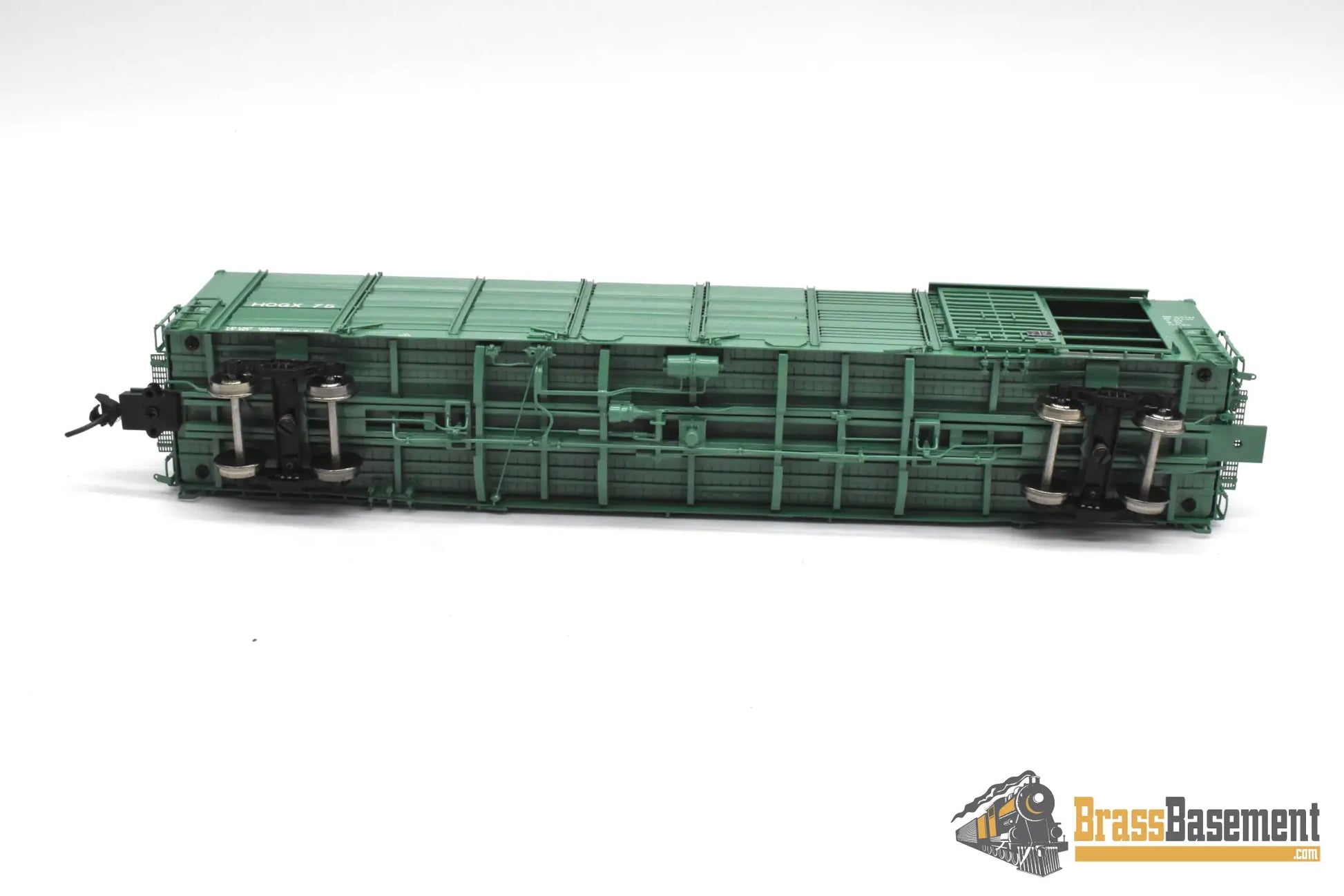HO Brass - OMI 3320.1 Overland HOGX Stock Car 60’ - F/P Green Freight