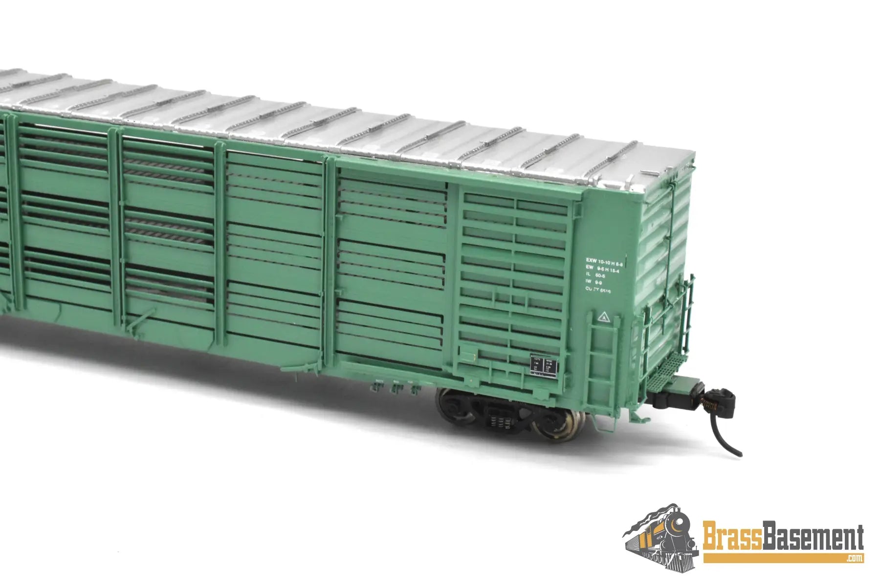 HO Brass - OMI 3320.1 Overland HOGX Stock Car 60’ - F/P Green Freight