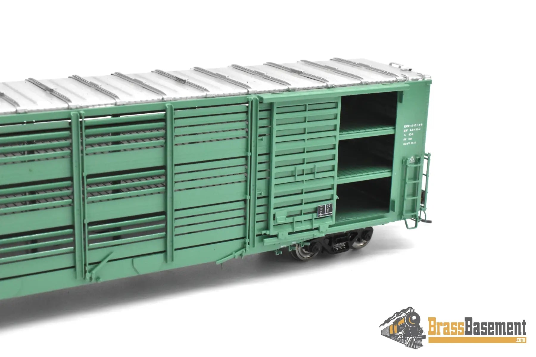 HO Brass - OMI 3320.1 Overland HOGX Stock Car 60’ - F/P Green Freight