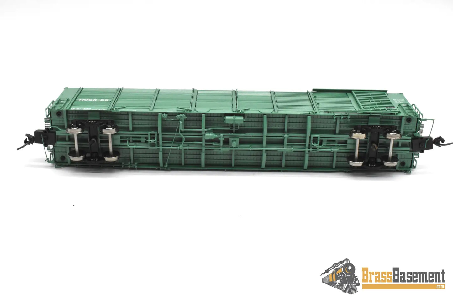 HO Brass - OMI 3320.1 Overland HOGX Stock Car 60’ - F/P Green Freight