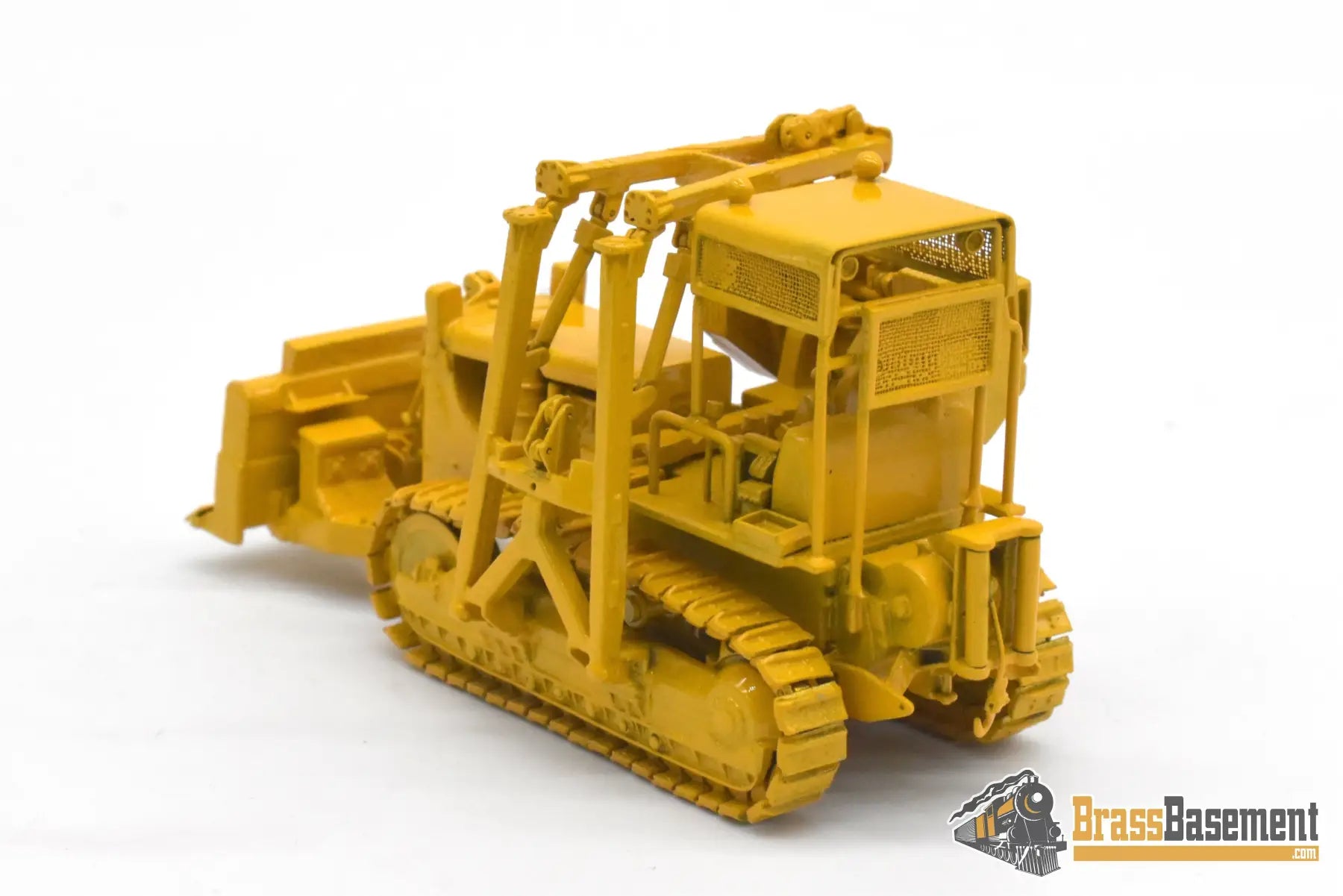 HO Brass - OMI 3377.1 Bulldozer w/ Side Boom - FP Yellow