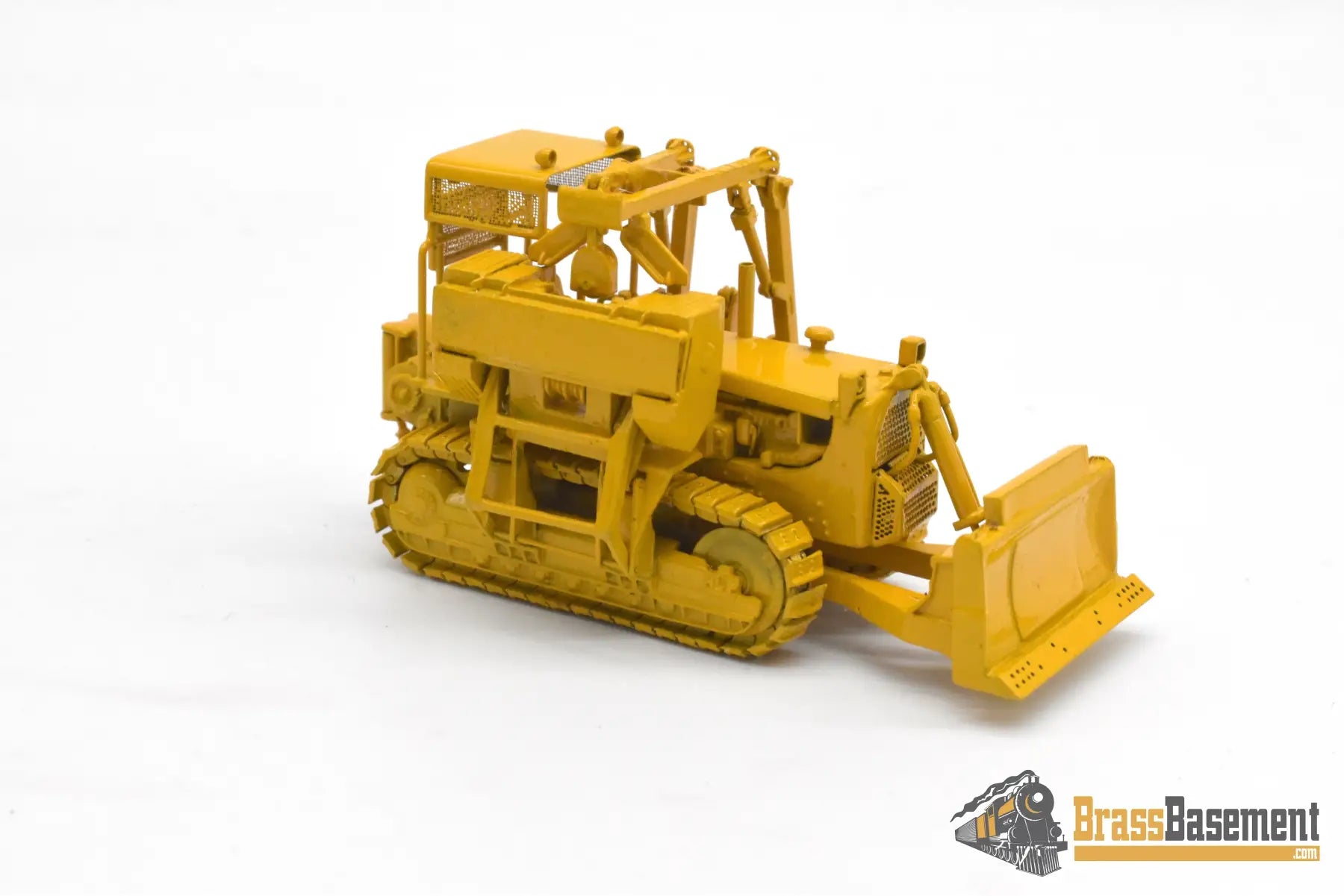 HO Brass - OMI 3377.1 Bulldozer w/ Side Boom - FP Yellow