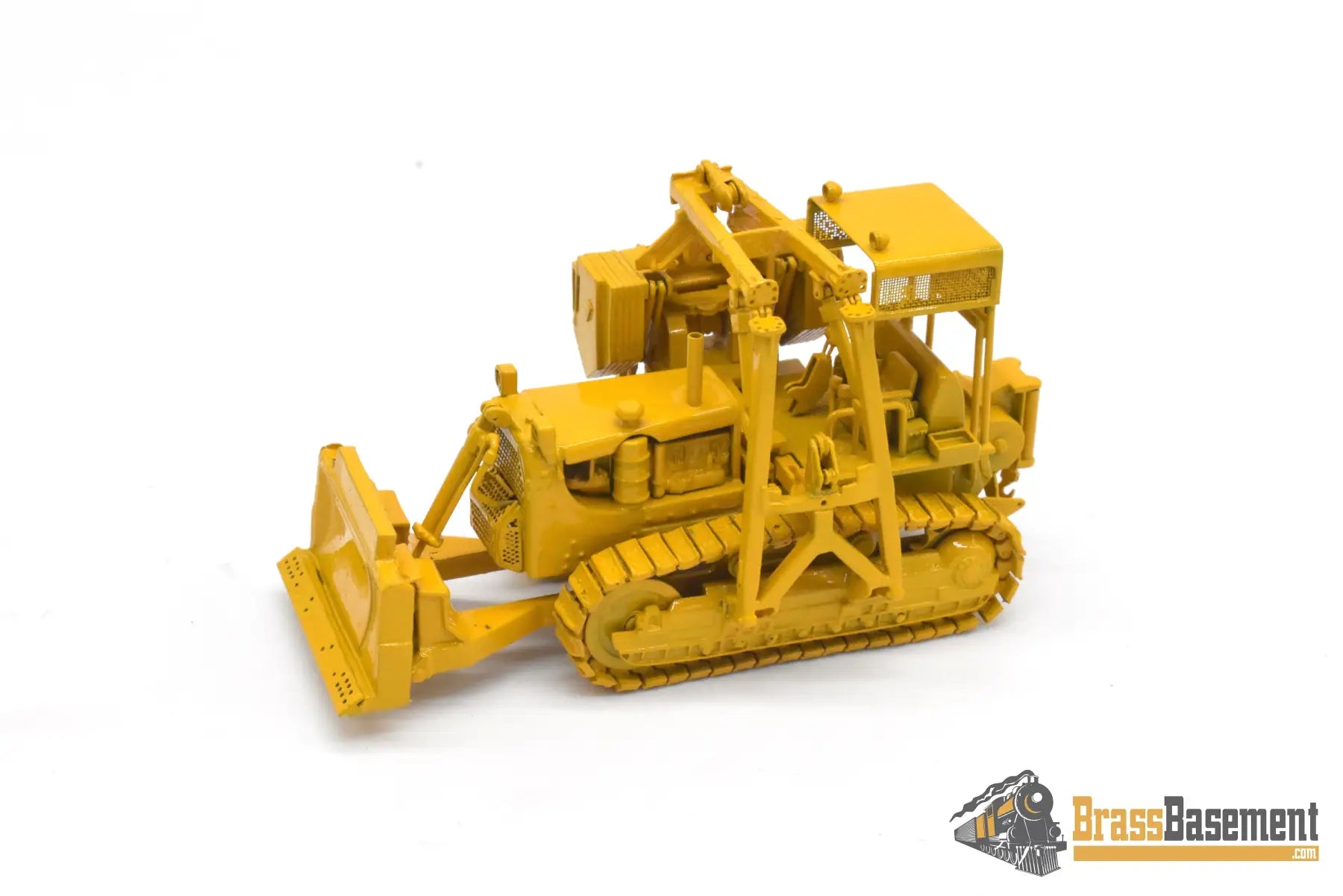 HO Brass - OMI 3377.1 Bulldozer w/ Side Boom - FP Yellow