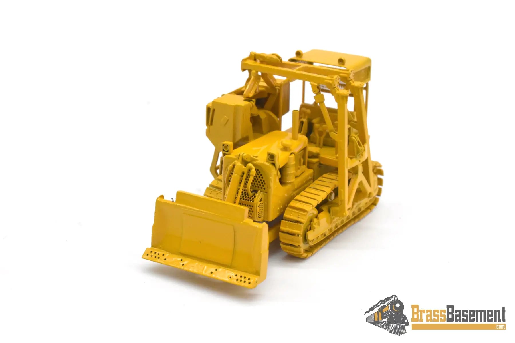 HO Brass - OMI 3377.1 Bulldozer w/ Side Boom - FP Yellow