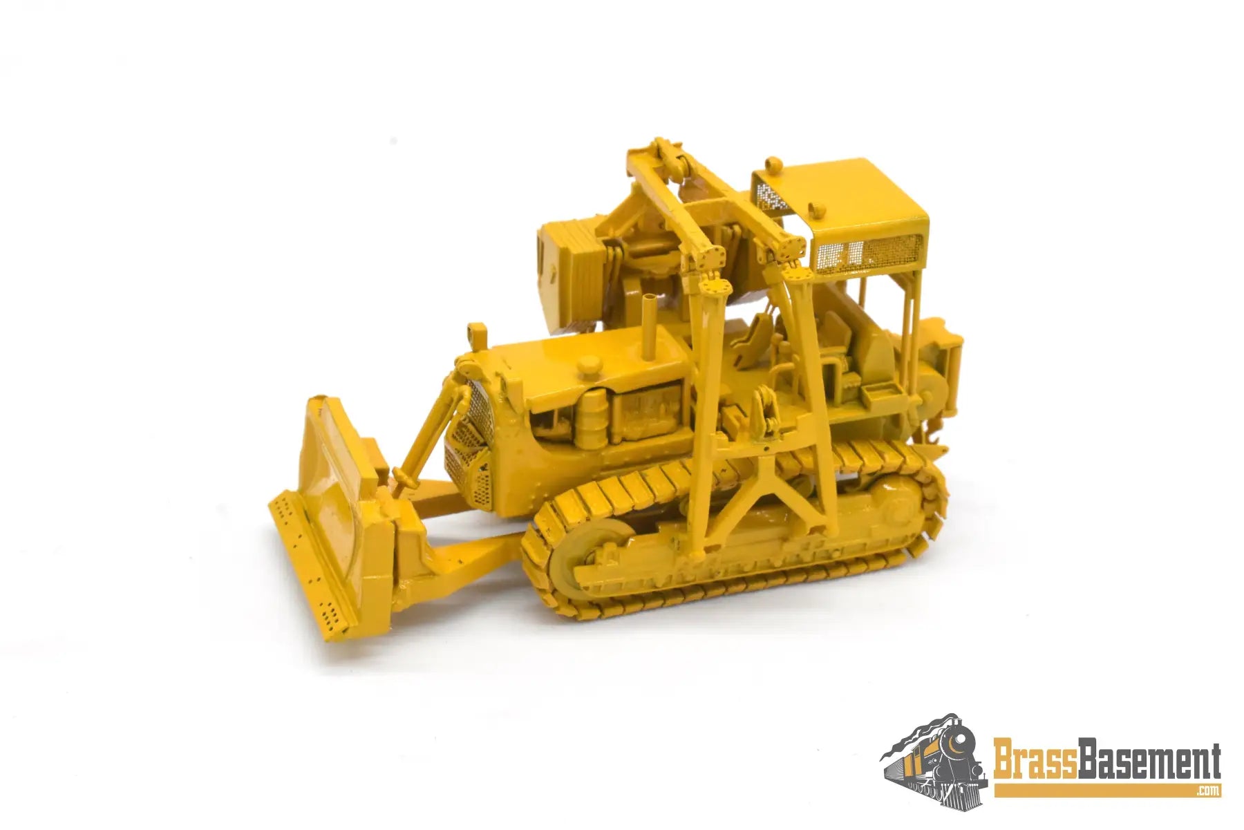 HO Brass - OMI 3377.1 Bulldozer w/ Side Boom - FP Yellow