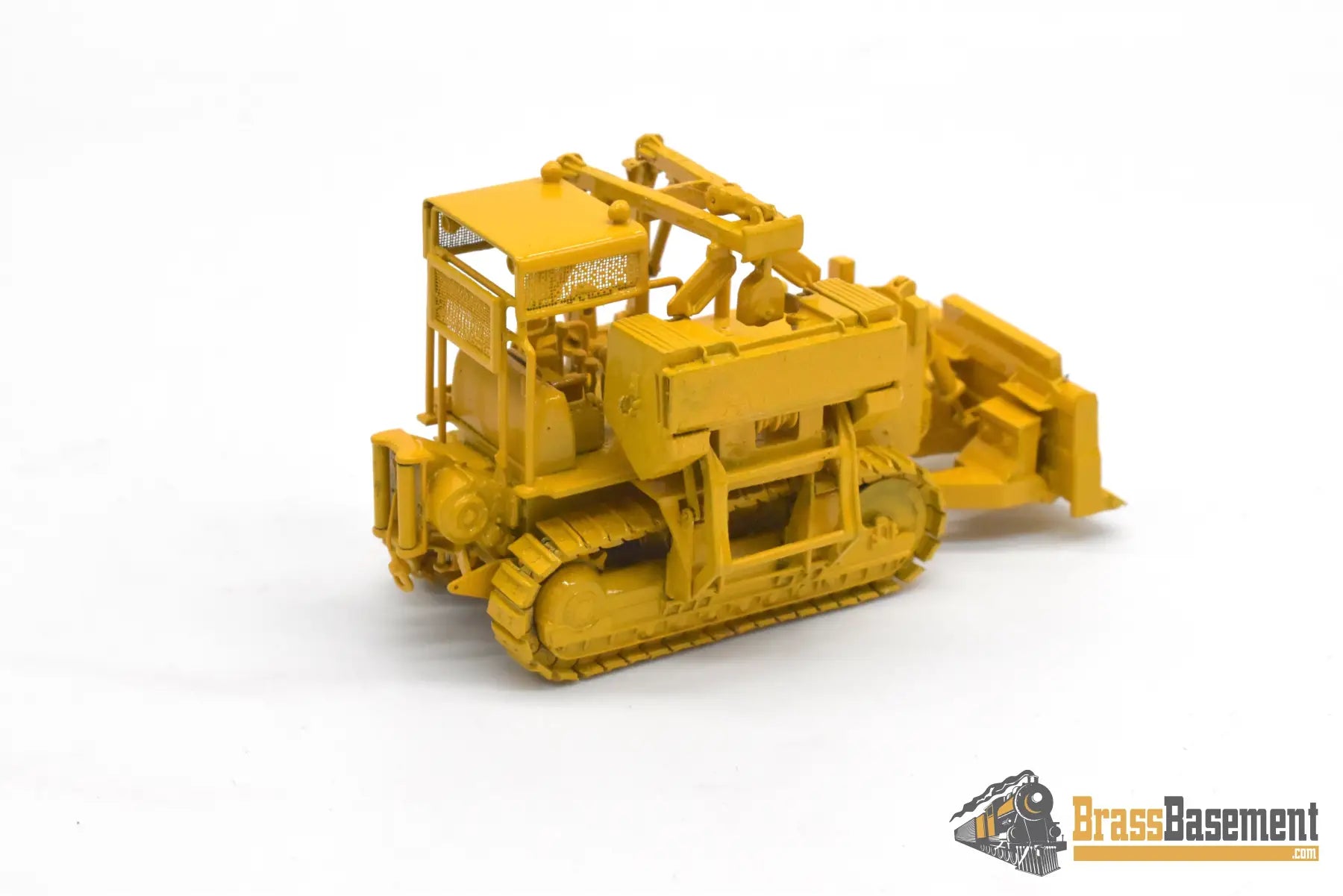 HO Brass - OMI 3377.1 Bulldozer w/ Side Boom - FP Yellow
