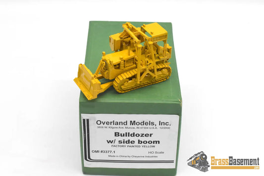 HO Brass - OMI 3377.1 Bulldozer w/ Side Boom - FP Yellow