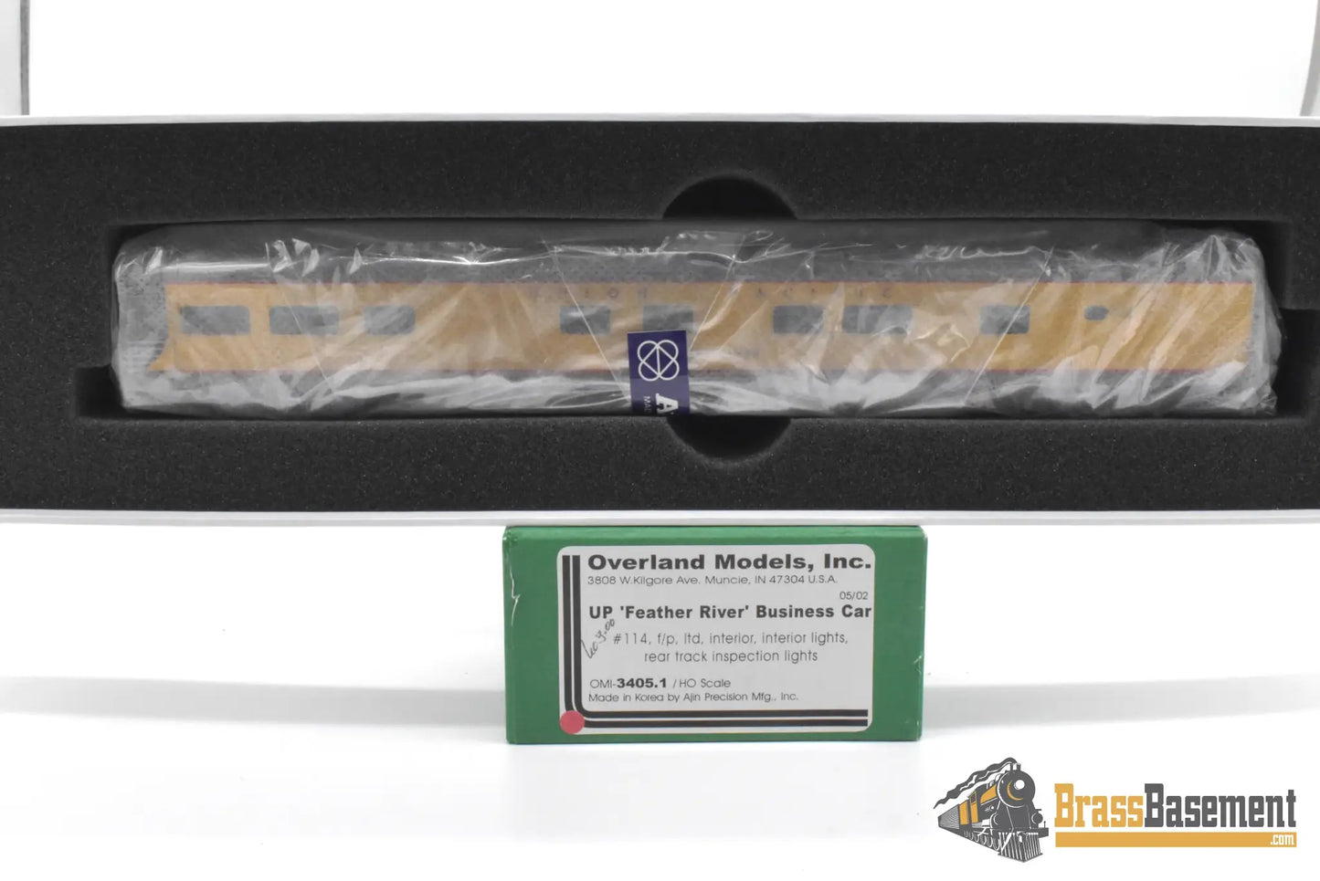 HO Brass - OMI 3405.1 Union Pacific UP ‘Feather River’ #114 Business Car - Interior & Lights - FP Passenger