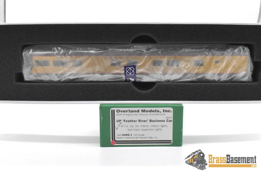 HO Brass - OMI 3405.1 Union Pacific UP ‘Feather River’ #114 Business Car - Interior & Lights - FP Passenger