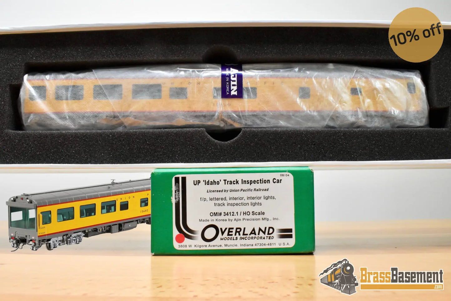 HO Brass - OMI 3412.1 Union Pacific UP ‘Idaho’ Inspection Car - FP Brand New RARE Passenger