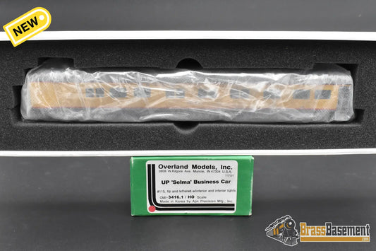 HO Brass – Overland Models UP ‘Selma’ Business Car – #115 – F/P – Mint HO Brass Passenger Car