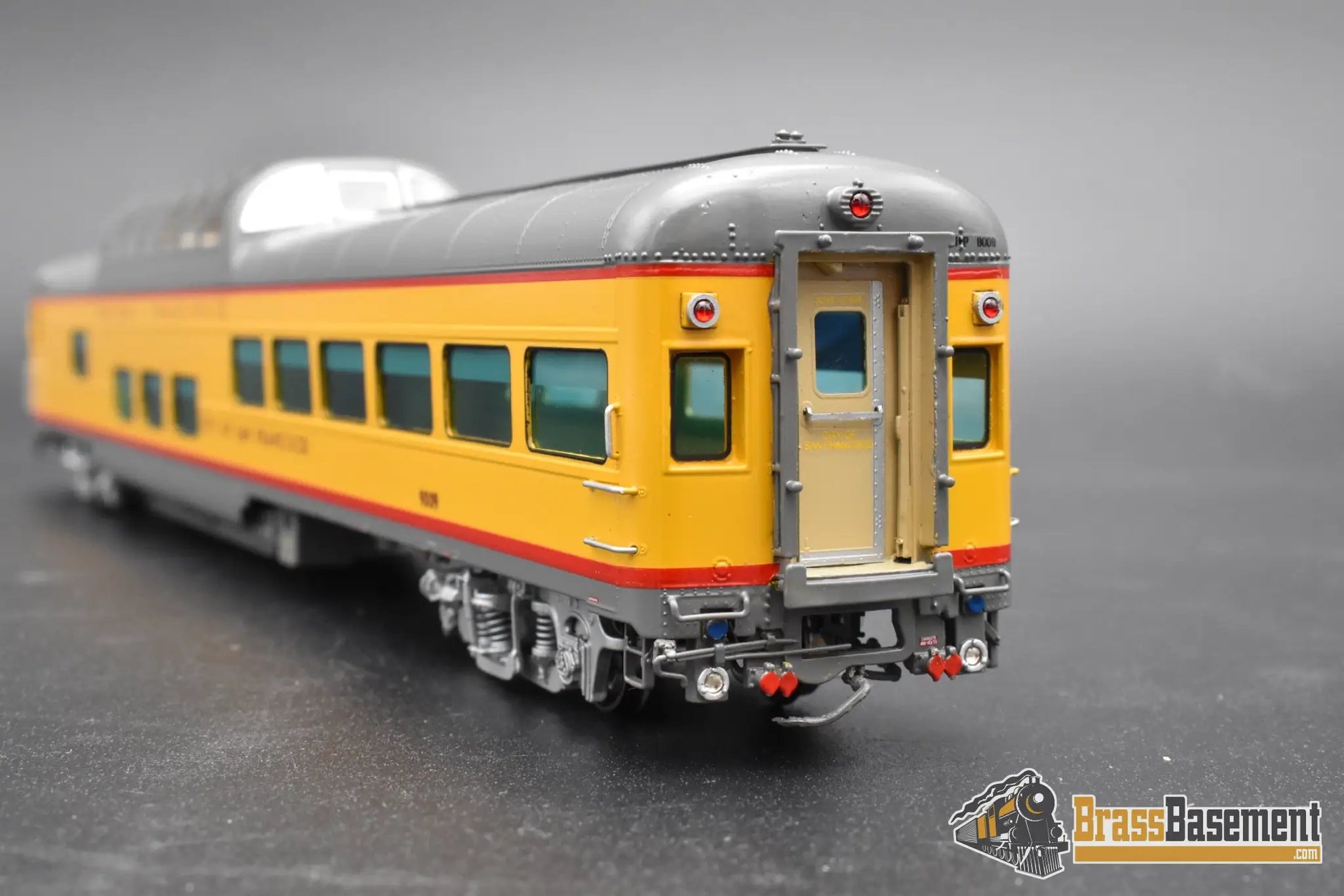 HO Brass – Overland Models UP ‘City of San Francisco’ Dome Lounge #9009 – F/P – Mint HO Brass Passenger Car