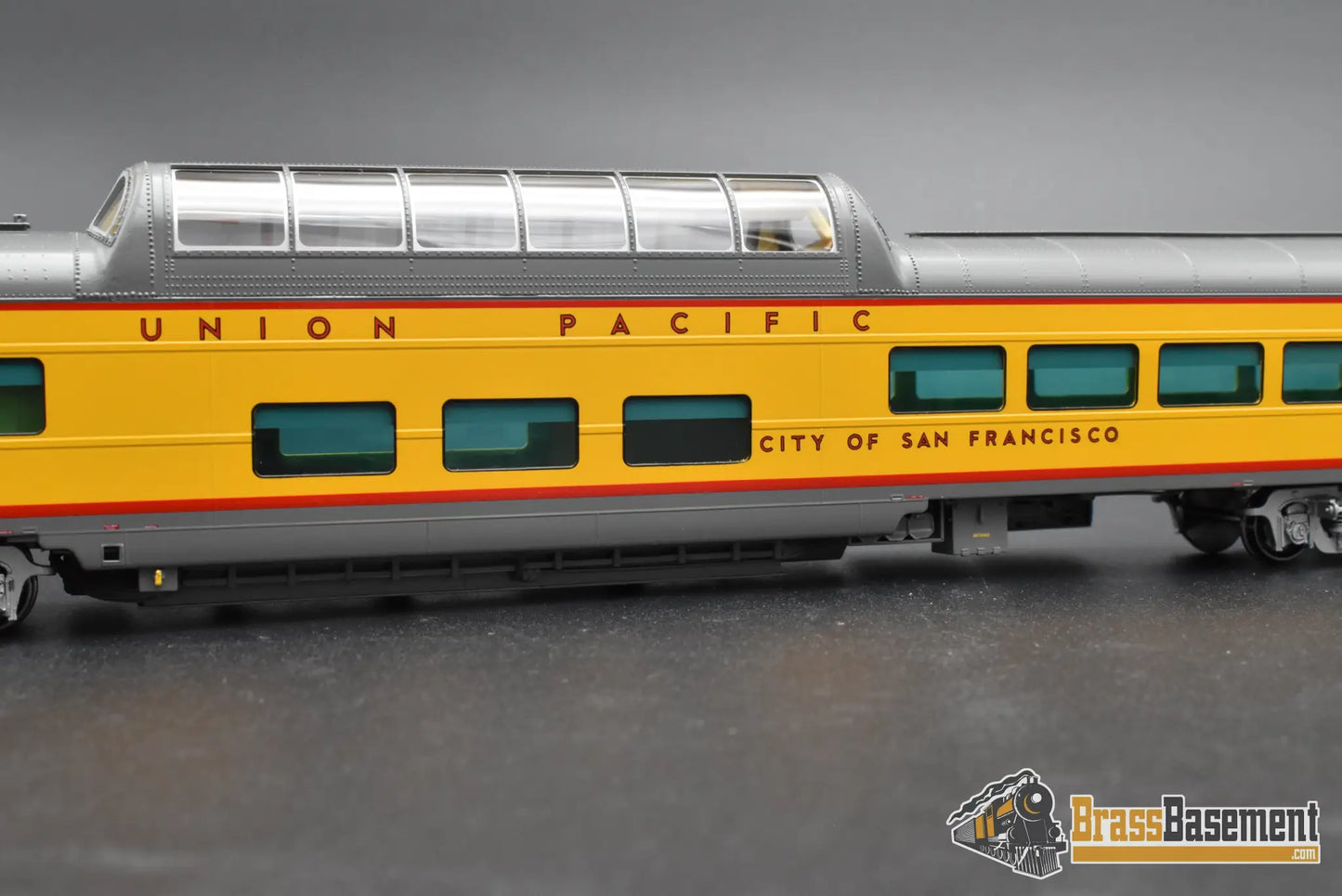 HO Brass – Overland Models UP ‘City of San Francisco’ Dome Lounge #9009 – F/P – Mint HO Brass Passenger Car