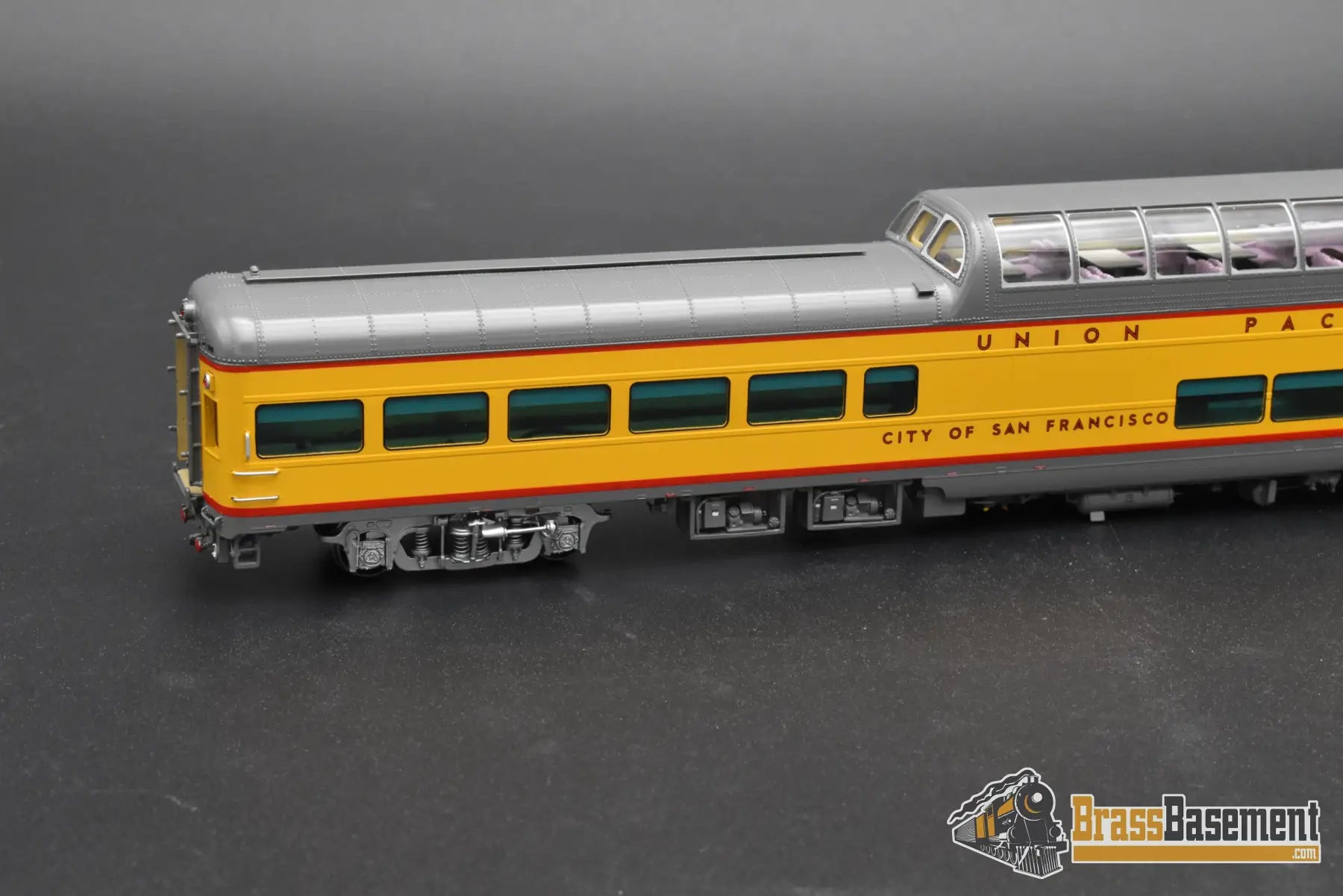HO Brass – Overland Models UP ‘City of San Francisco’ Dome Lounge #9009 – F/P – Mint HO Brass Passenger Car