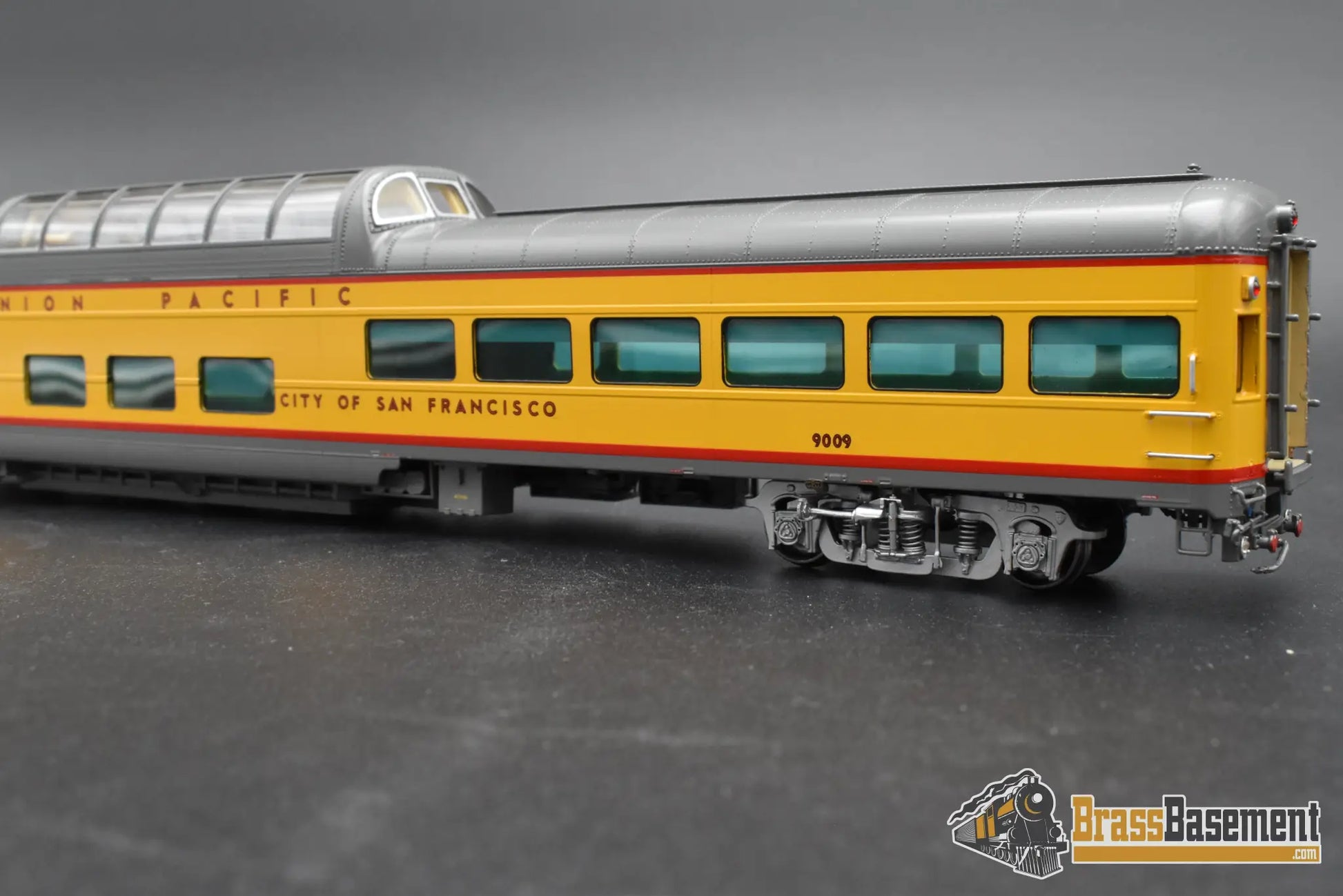 HO Brass – Overland Models UP ‘City of San Francisco’ Dome Lounge #9009 – F/P – Mint HO Brass Passenger Car
