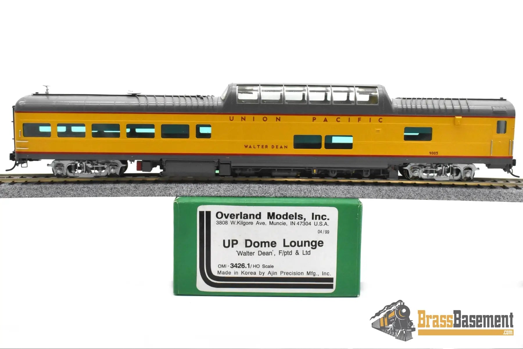HO Brass OMI 3426.1 Union Pacific UP ‘Walter Dean’ Dome Lounge FP MINT Passenger