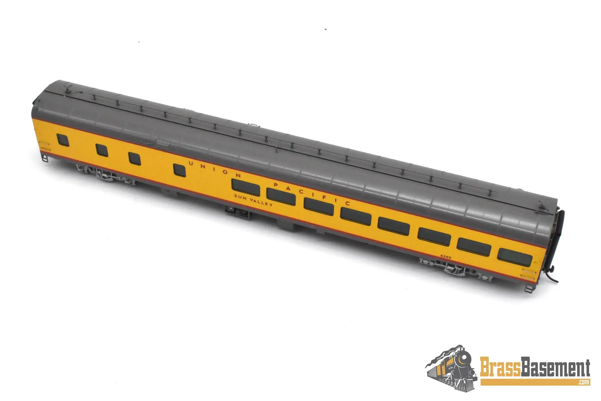 HO Brass - OMI 3428.1 Union Pacific UP ‘Sun Valley’ Lounge Car #6203 - F/P Mint Passenger