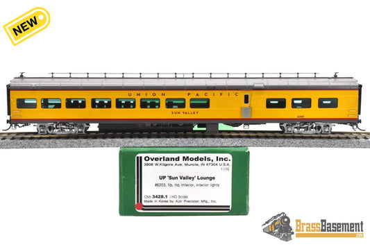 HO Brass - OMI 3428.1 Union Pacific UP ‘Sun Valley’ Lounge Car #6203 - F/P Mint Passenger