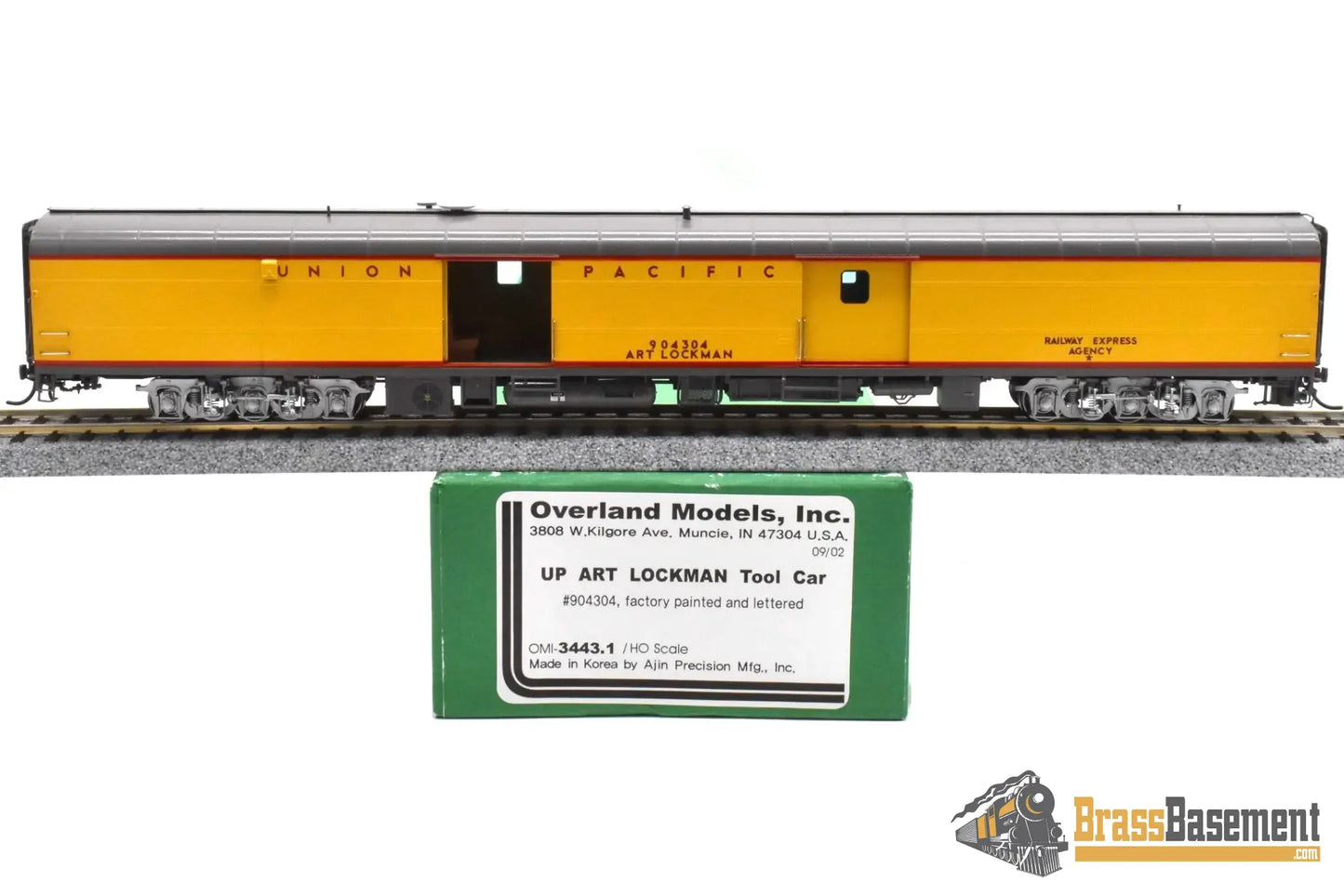 HO Brass - OMI 3443.1 Union Pacific UP ‘Art Lockman’ Tool Car #904304 - FP Mint Passenger