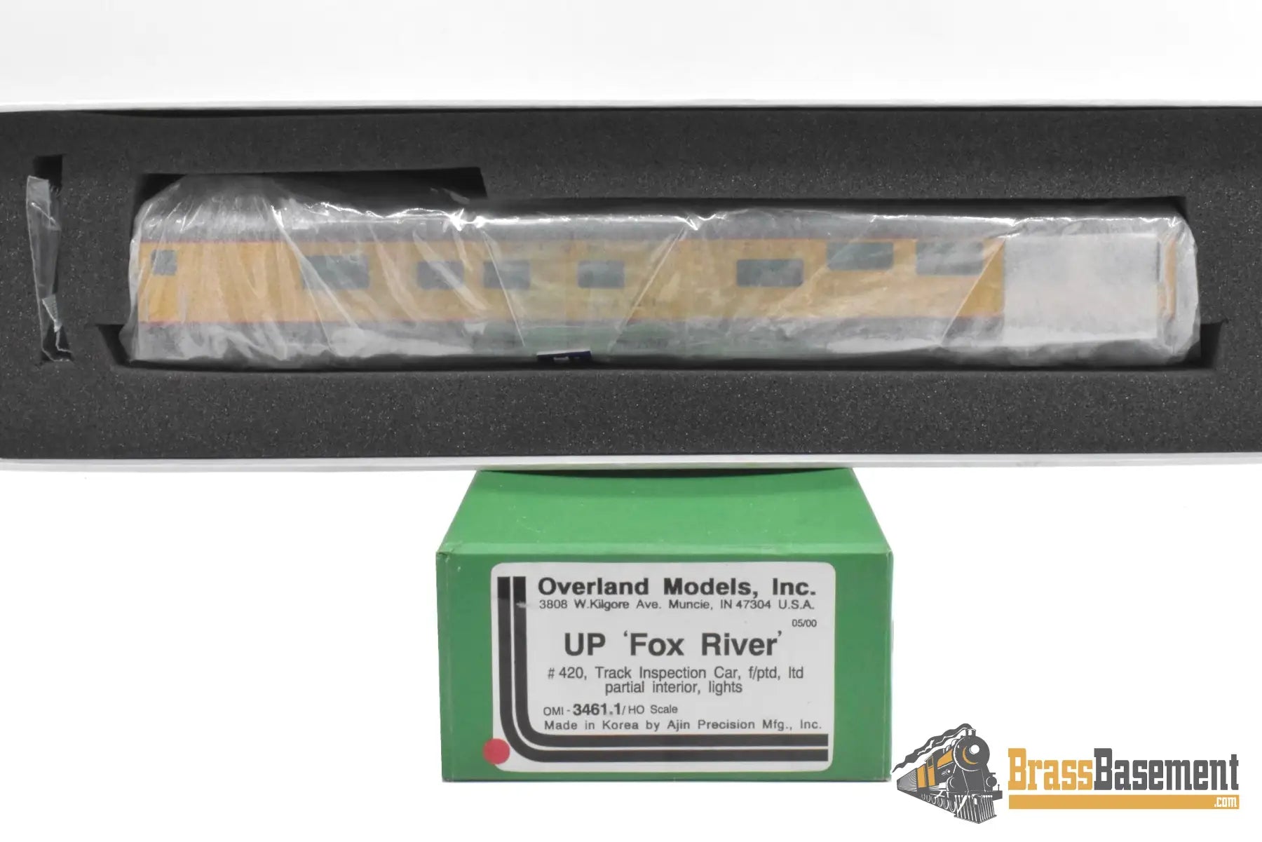 HO Brass - OMI 3461.1 Union Pacific UP ‘Fox River’ #420 Inspection Car - FP Brand New Passenger