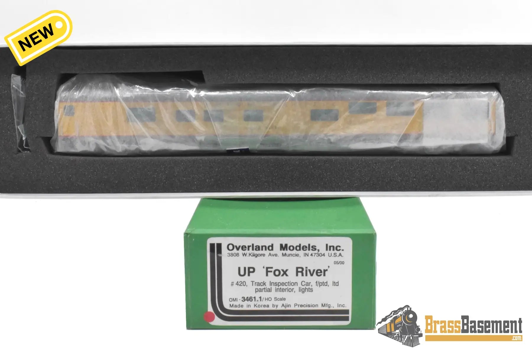 HO Brass - OMI 3461.1 Union Pacific UP ‘Fox River’ #420 Inspection Car - FP Brand New Passenger