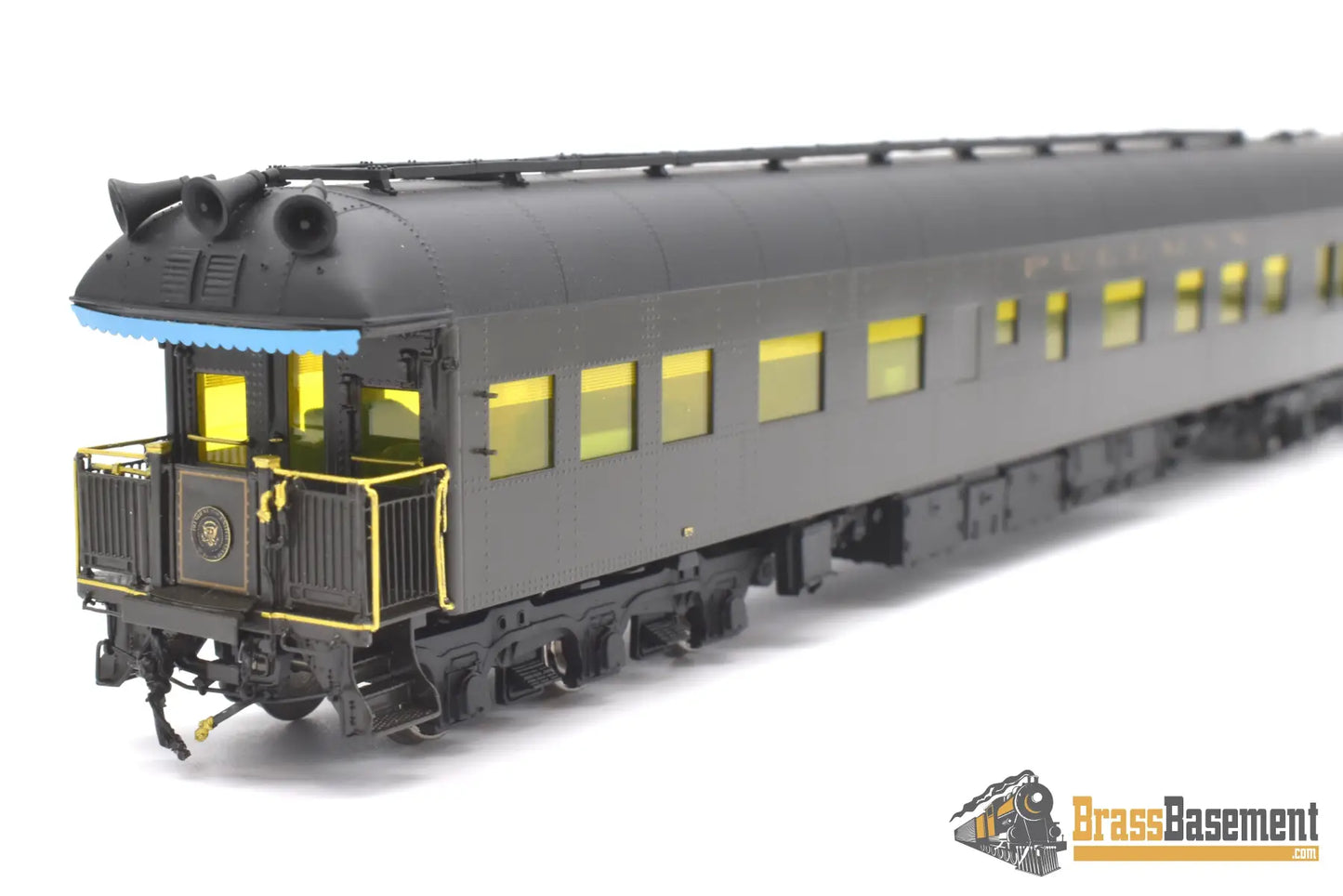 Ho Brass - Omi 3490.1 Ferdinand Magellan Presidential Car Truman Era W/ Lights & Interior Pullman