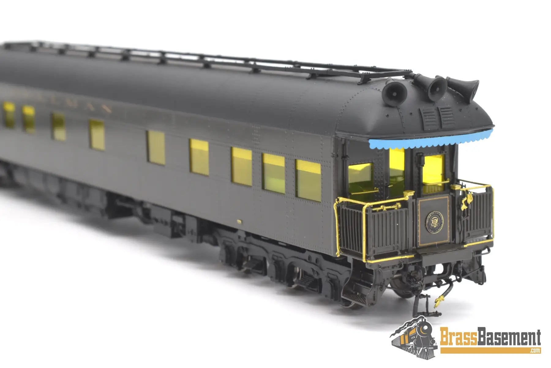 Ho Brass - Omi 3490.1 Ferdinand Magellan Presidential Car Truman Era W/ Lights & Interior Pullman