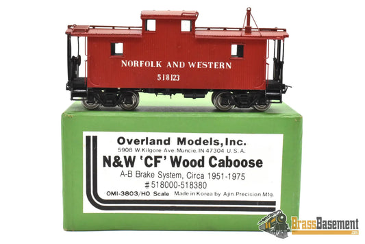 HO Brass - OMI 3803.1 N&W Norfolk & Western ’CF’ Wood Caboose #518123 - Pro CP Caboose